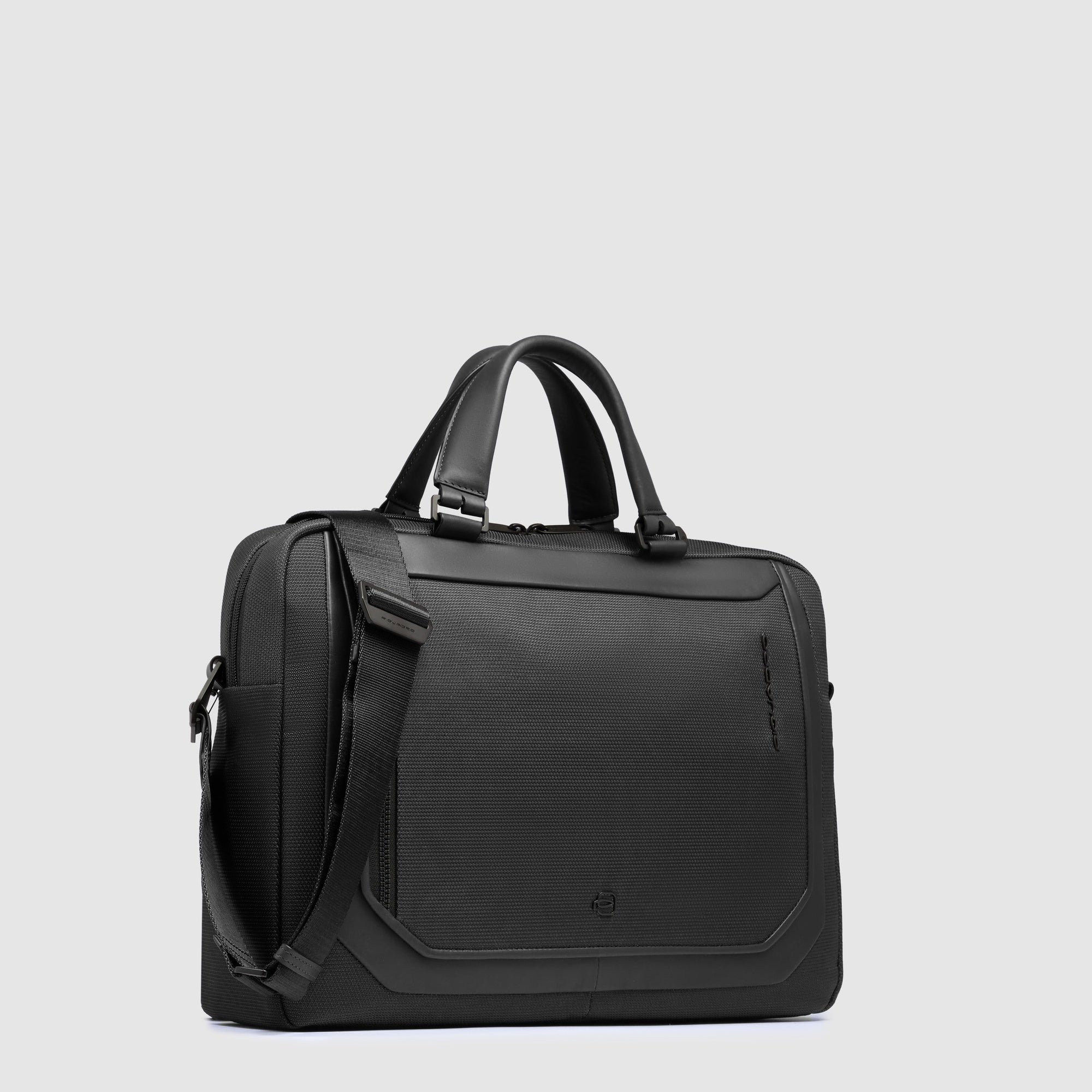 15.6" Recycled Fabric Laptop Bag PIQUADRO Black