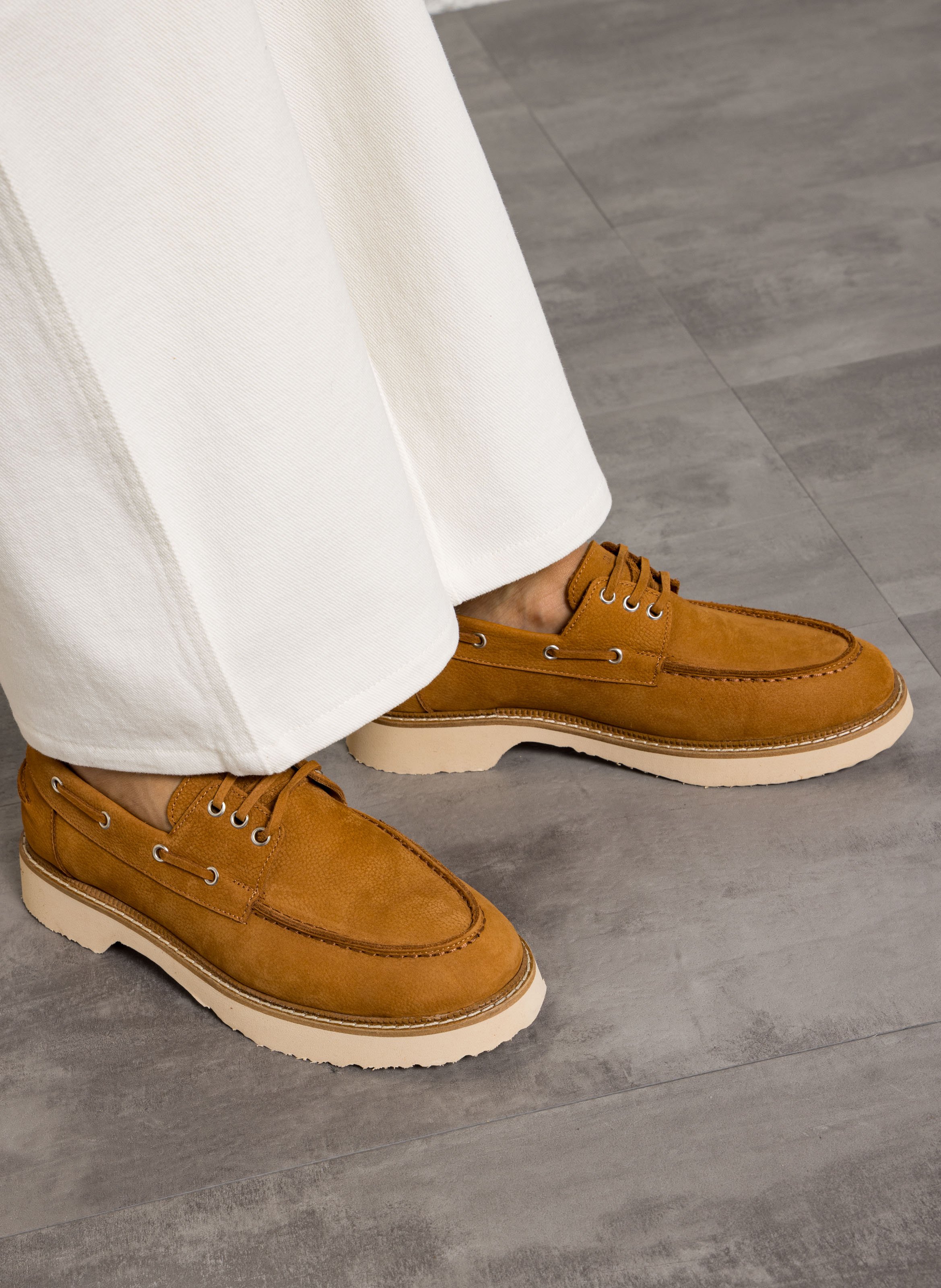 Nubuck Derby shoes JB MARTIN Beige