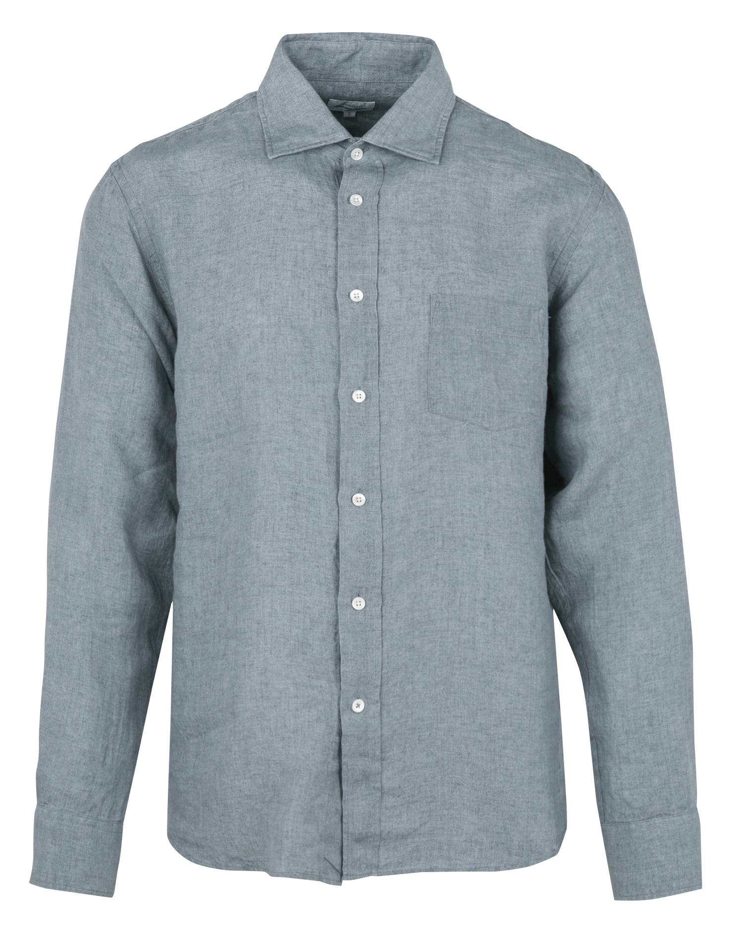 Chemise col classique en lin HARTFORD Vert