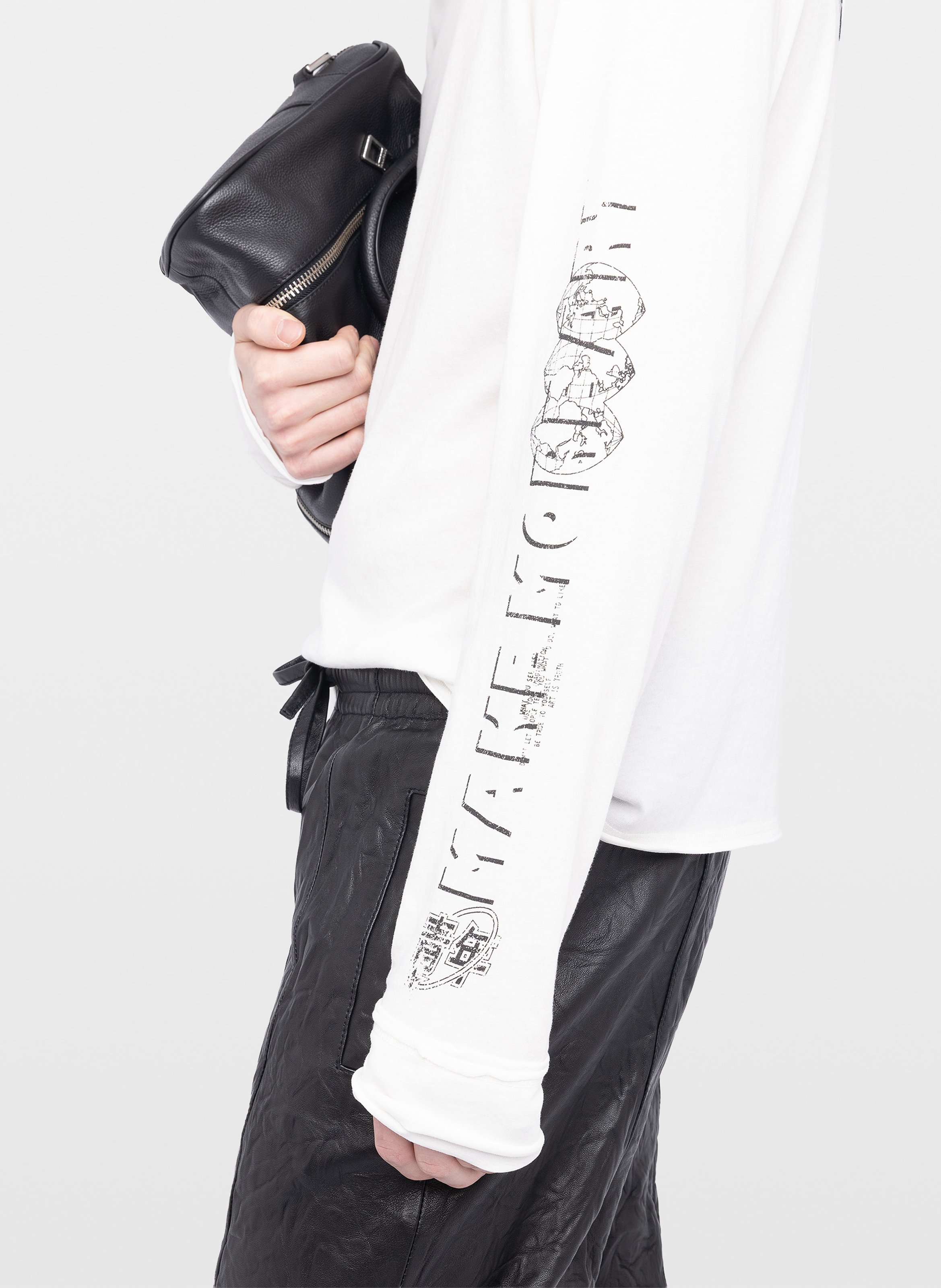 Tee-shirt col tunisien en coton bio ZADIG&VOLTAIRE Blanc