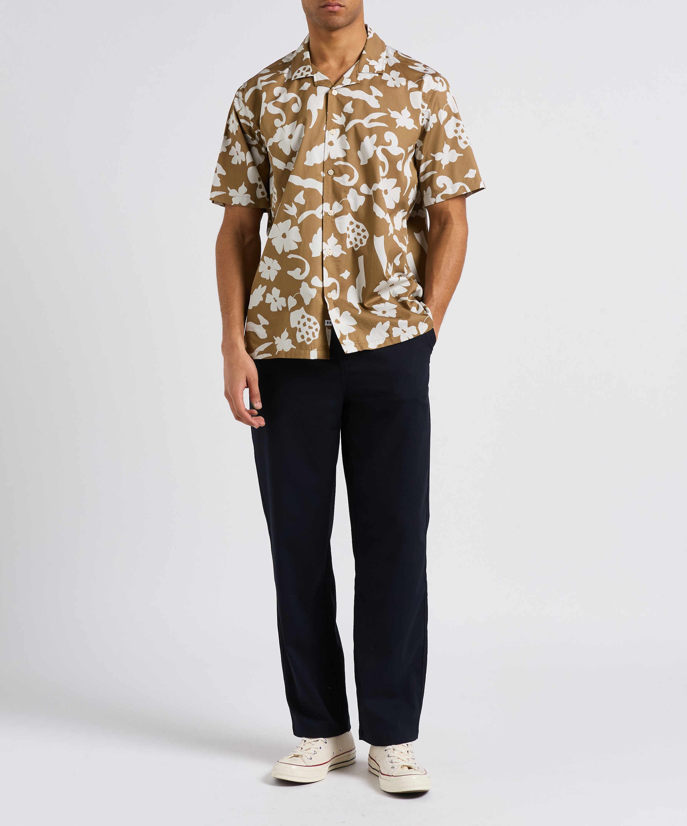 Cotton shirt with classic collar MINIMUM Multicolored