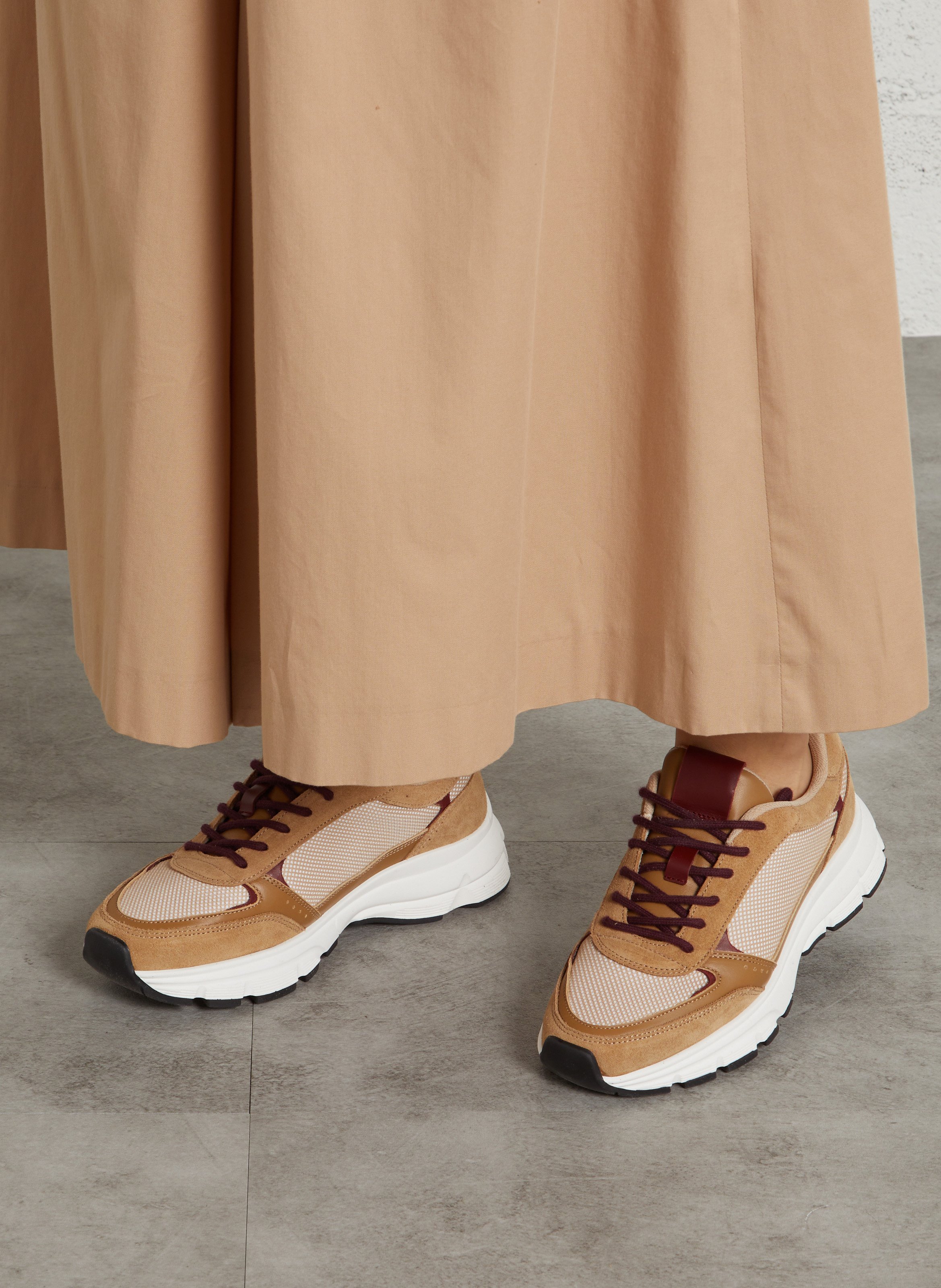 Lage sneakers met rubber MAISON 123 Rood