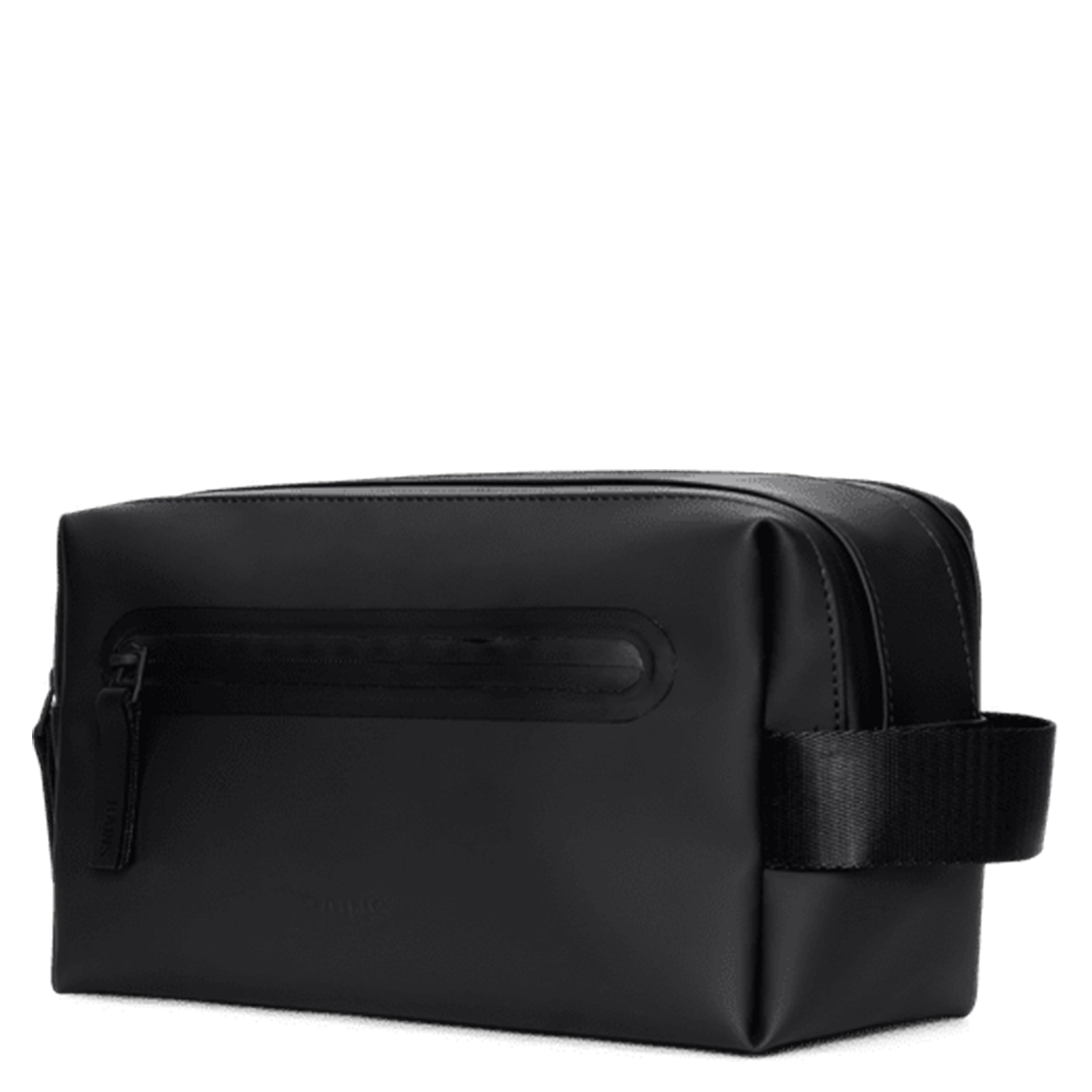Trousse zippée unie RAINS Noir