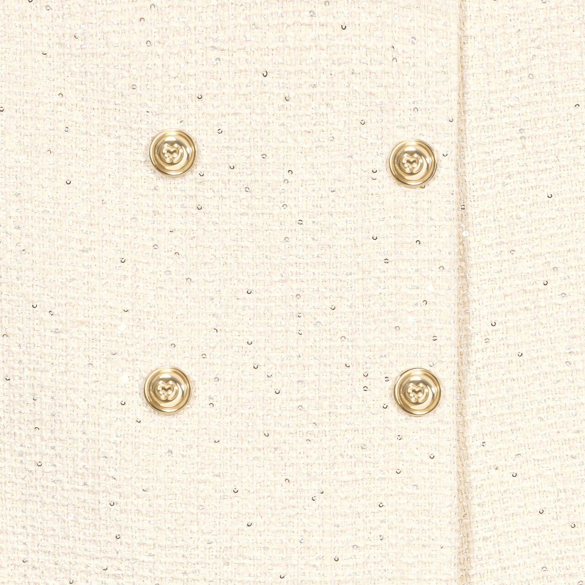 Short effet jupe boutonné en tweed MAJE Beige