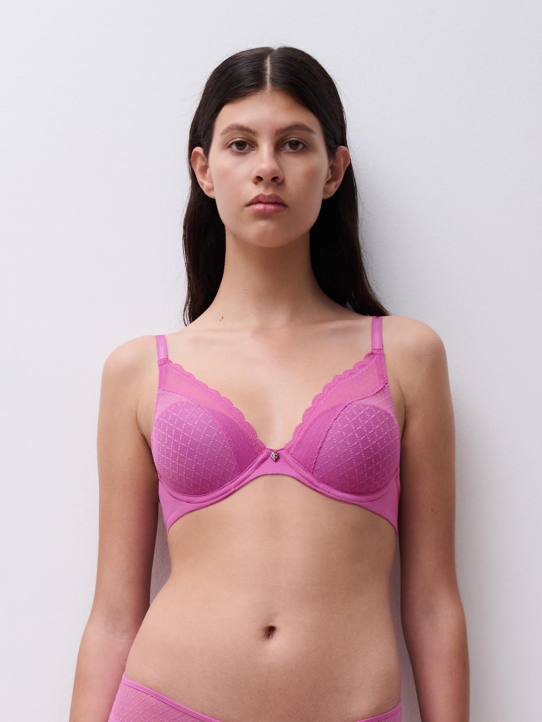 Plunge cup bra CHANTELLE Pink