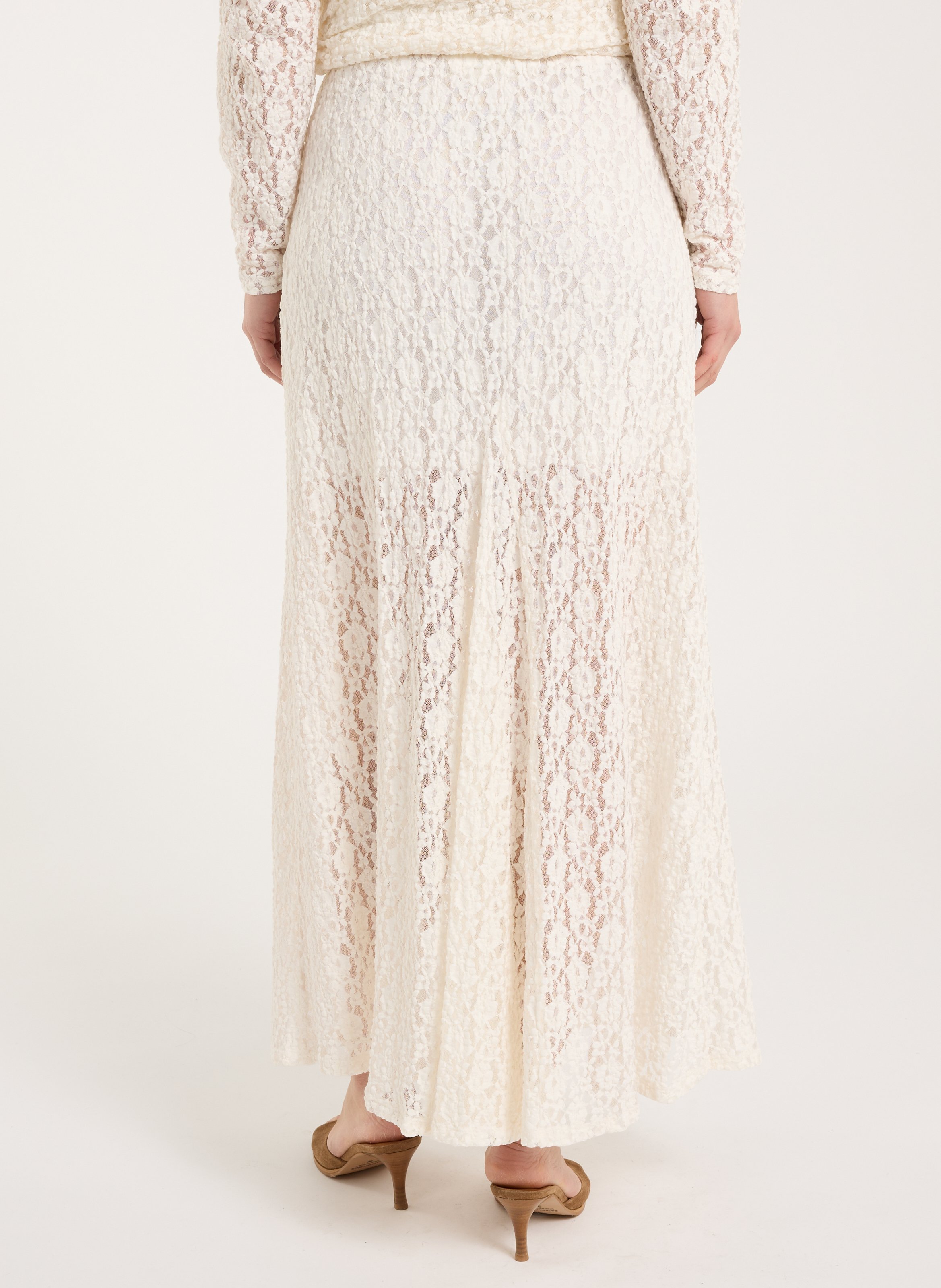 Lange rok van kant SAISON 1865 Beige