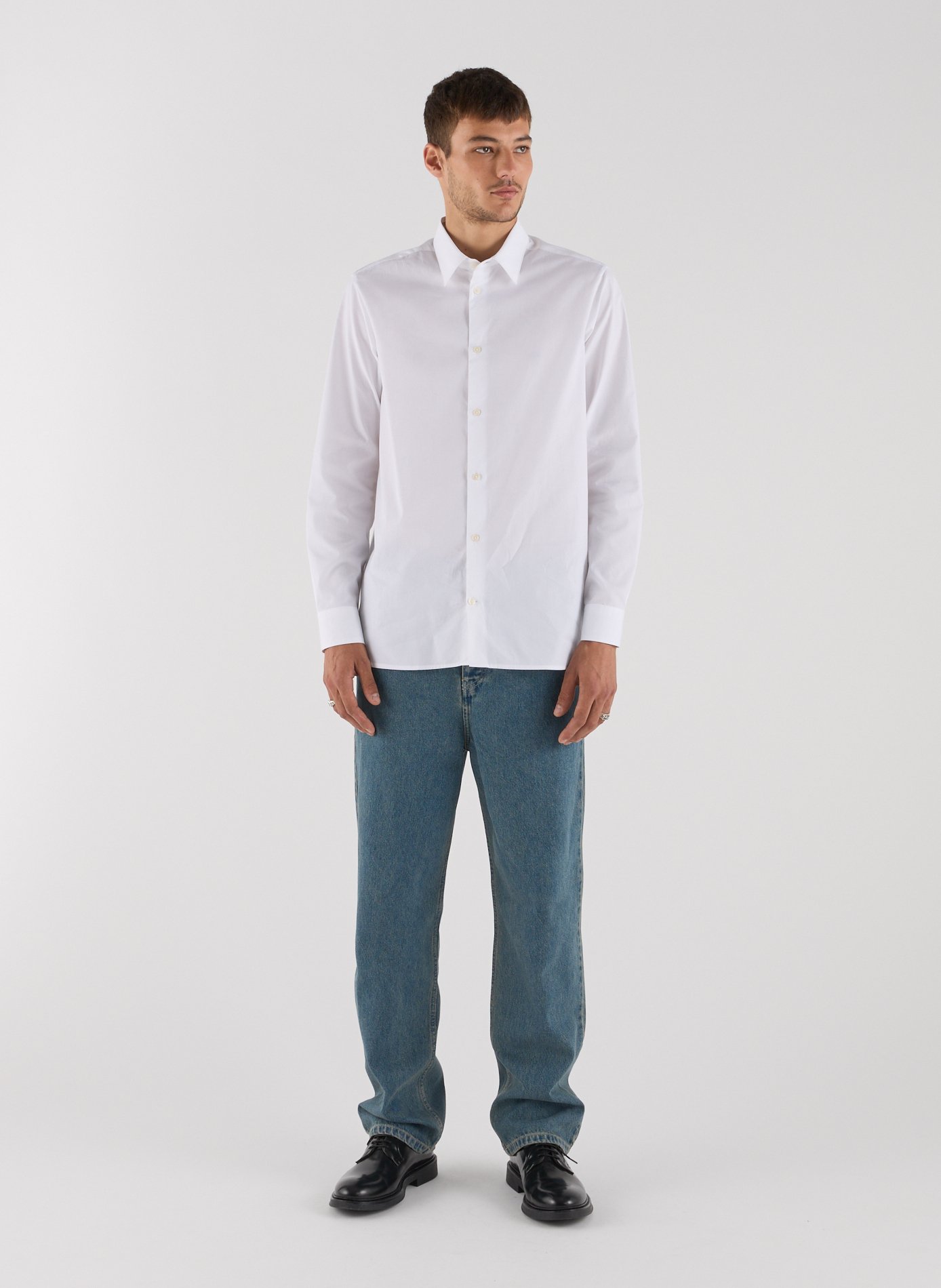 Katoenen blouse met klassieke kraag SAISON 1865 Wit