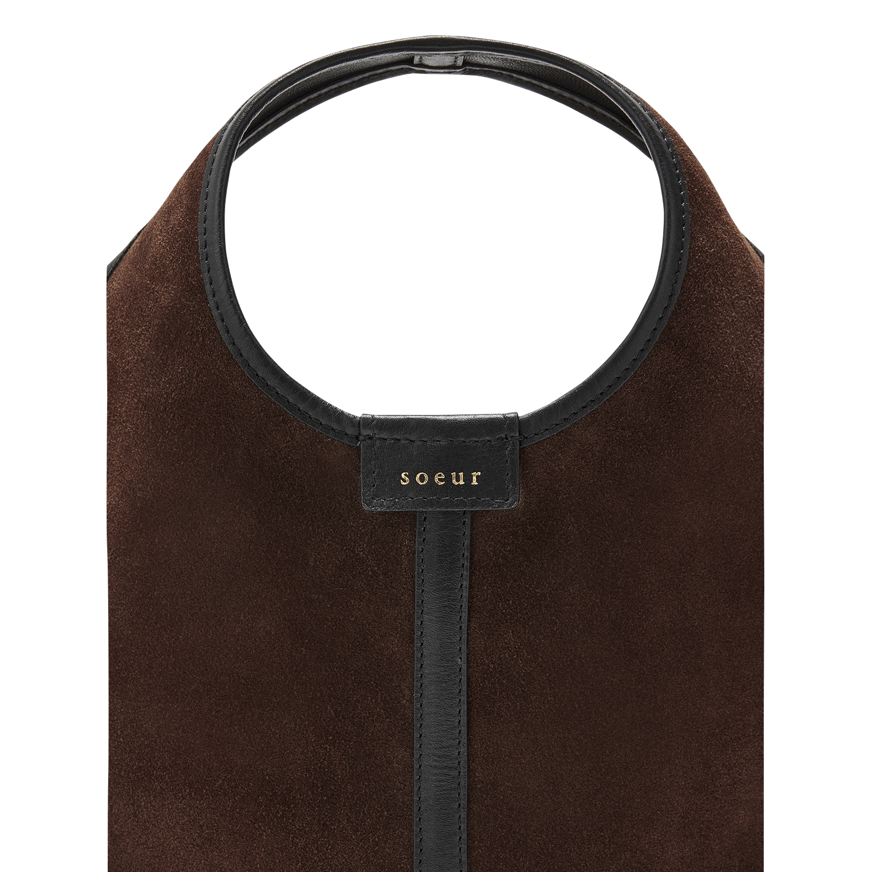 Sac à main en cuir SOEUR Marron