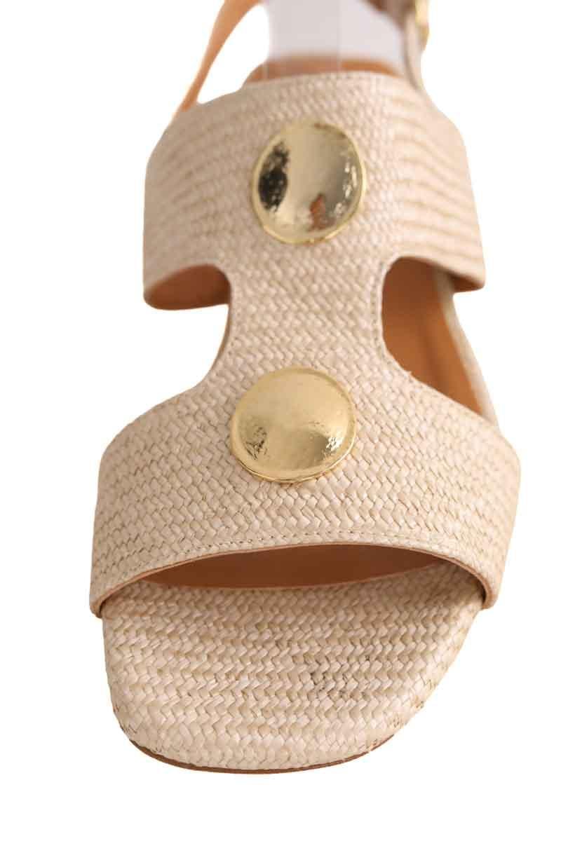 Faux leather sandals SEZANE - Seconde main Beige