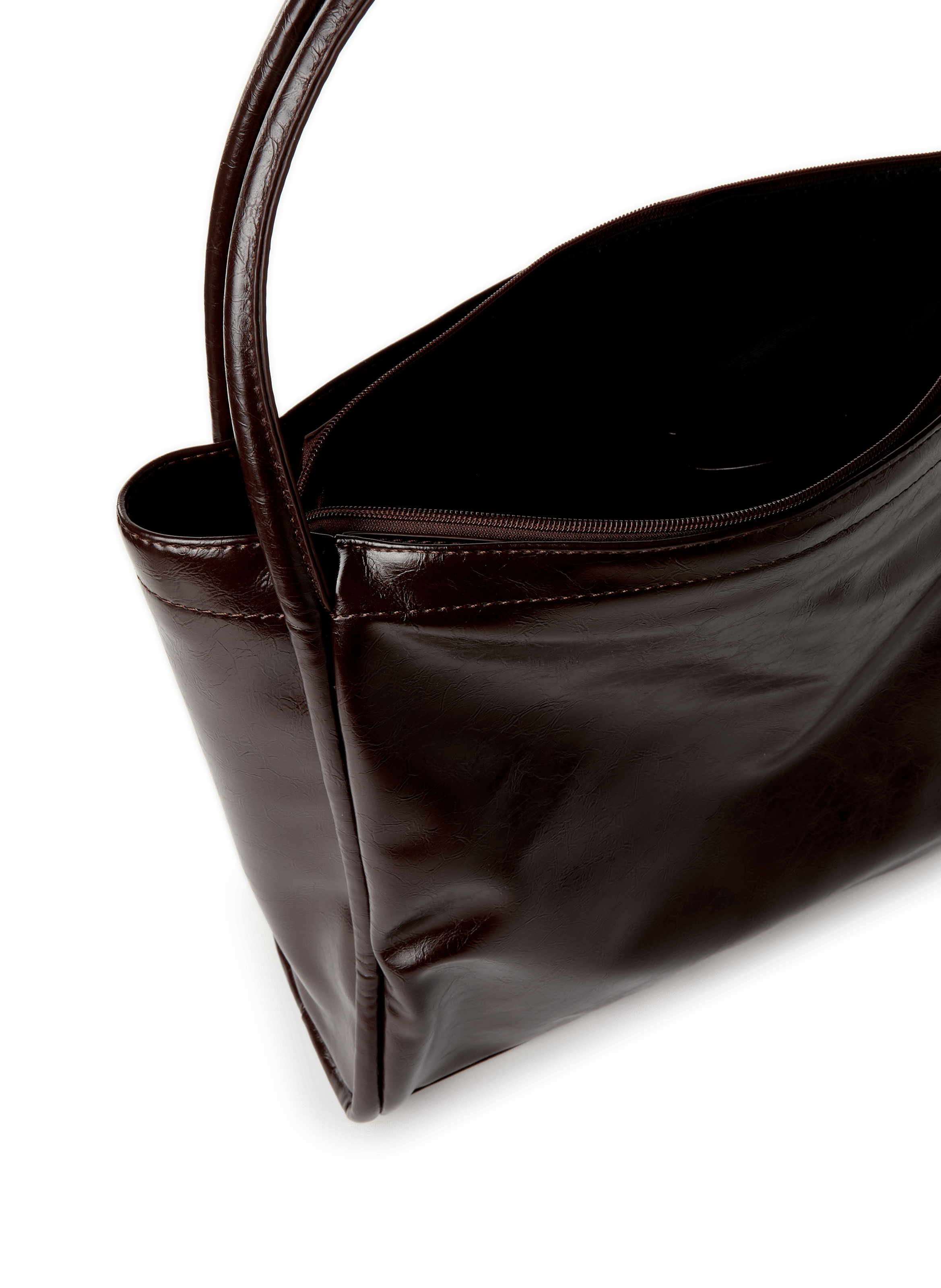 Crackled tote bag AU PRINTEMPS PARIS Brown