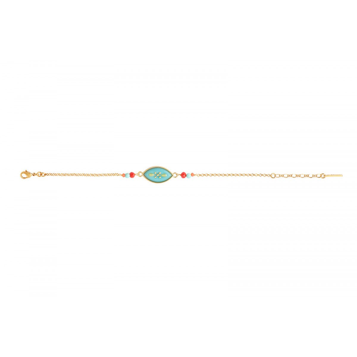 Adjustable chain bracelet SATELLITE PARIS Green