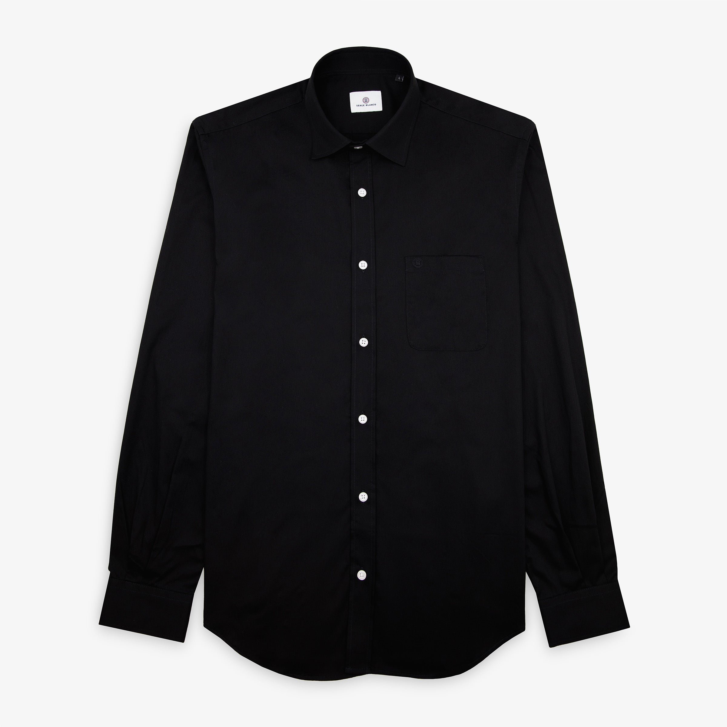 Long-sleeved cotton shirts SERGE BLANCO Black