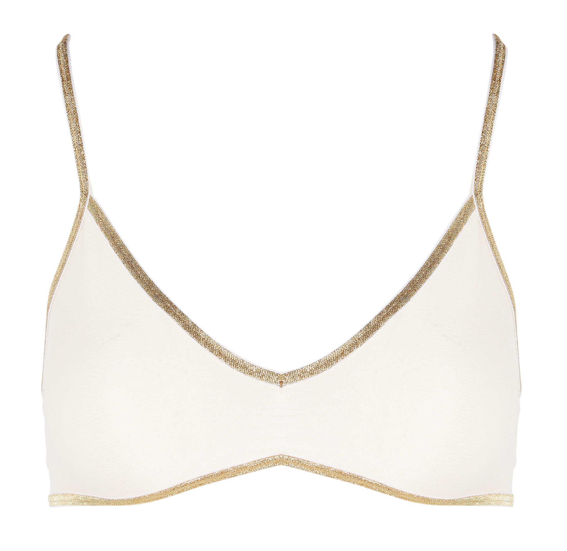 Soutien-gorge brassière métallisée LA NOUVELLE Beige