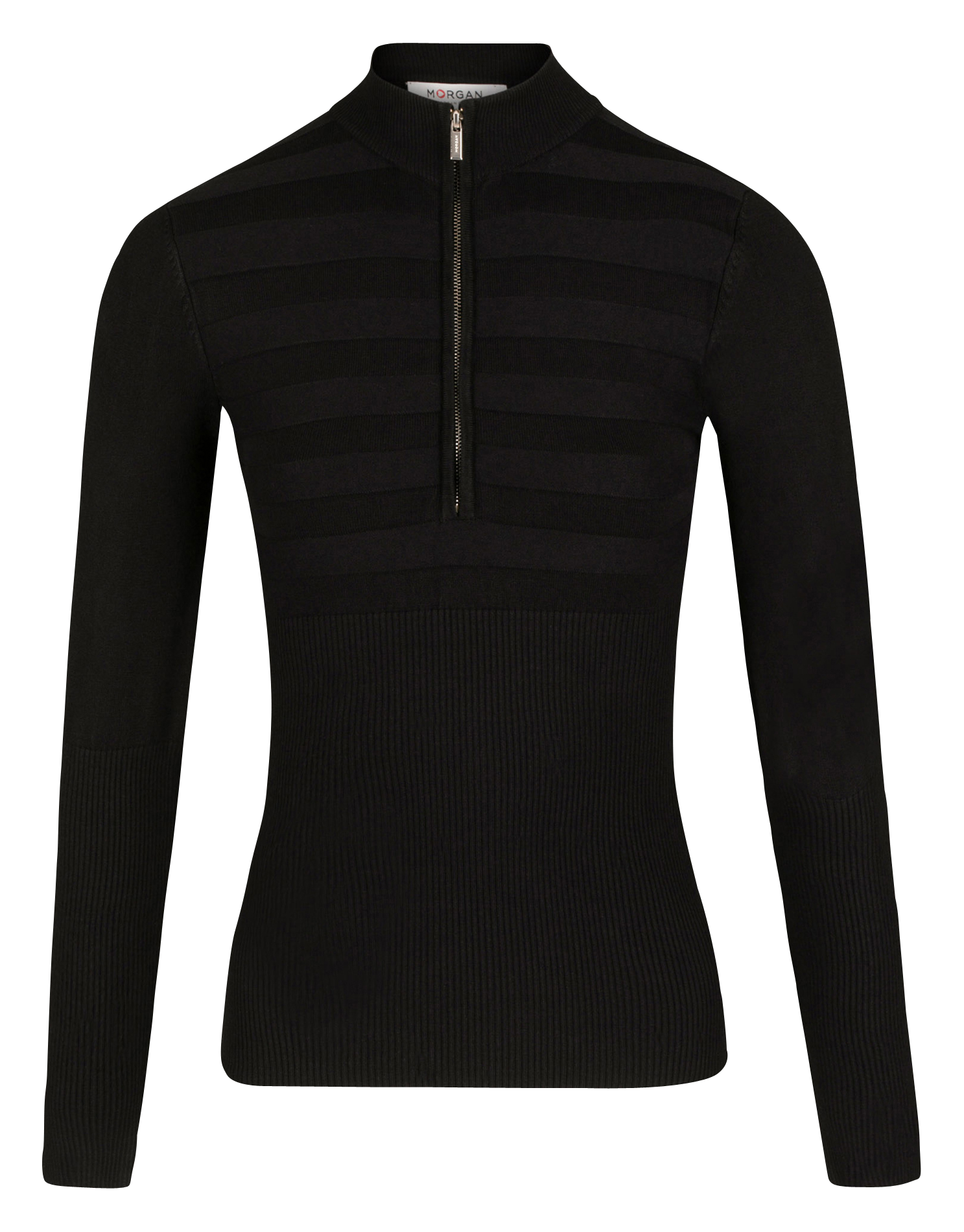 Pull col montant zippé MORGAN Noir