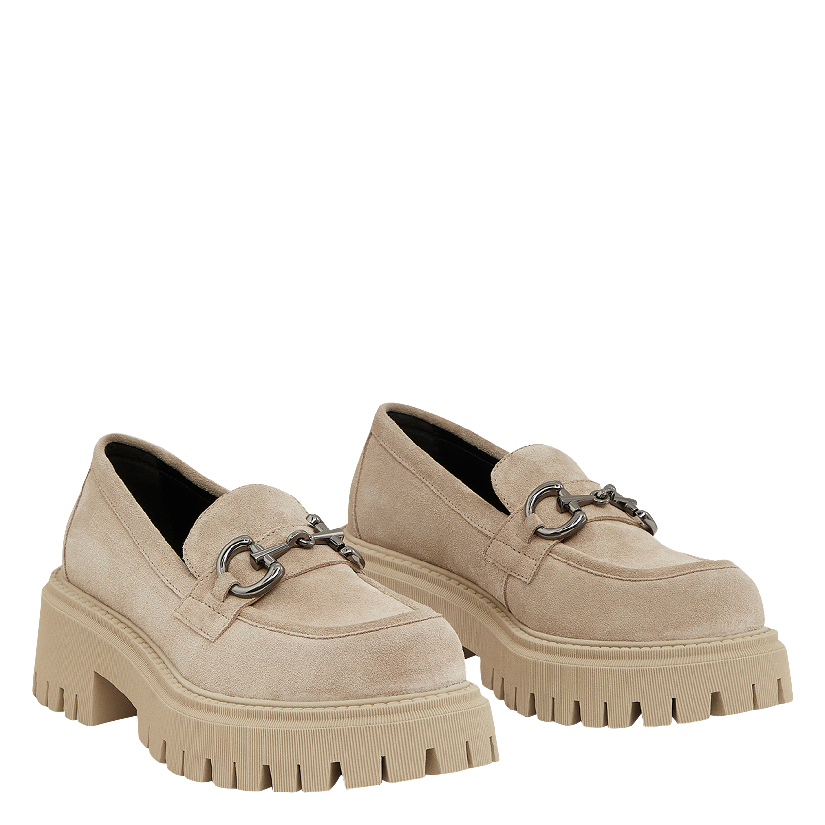 Mocasines De Aterciopelada Taupe - Mujer | Place des