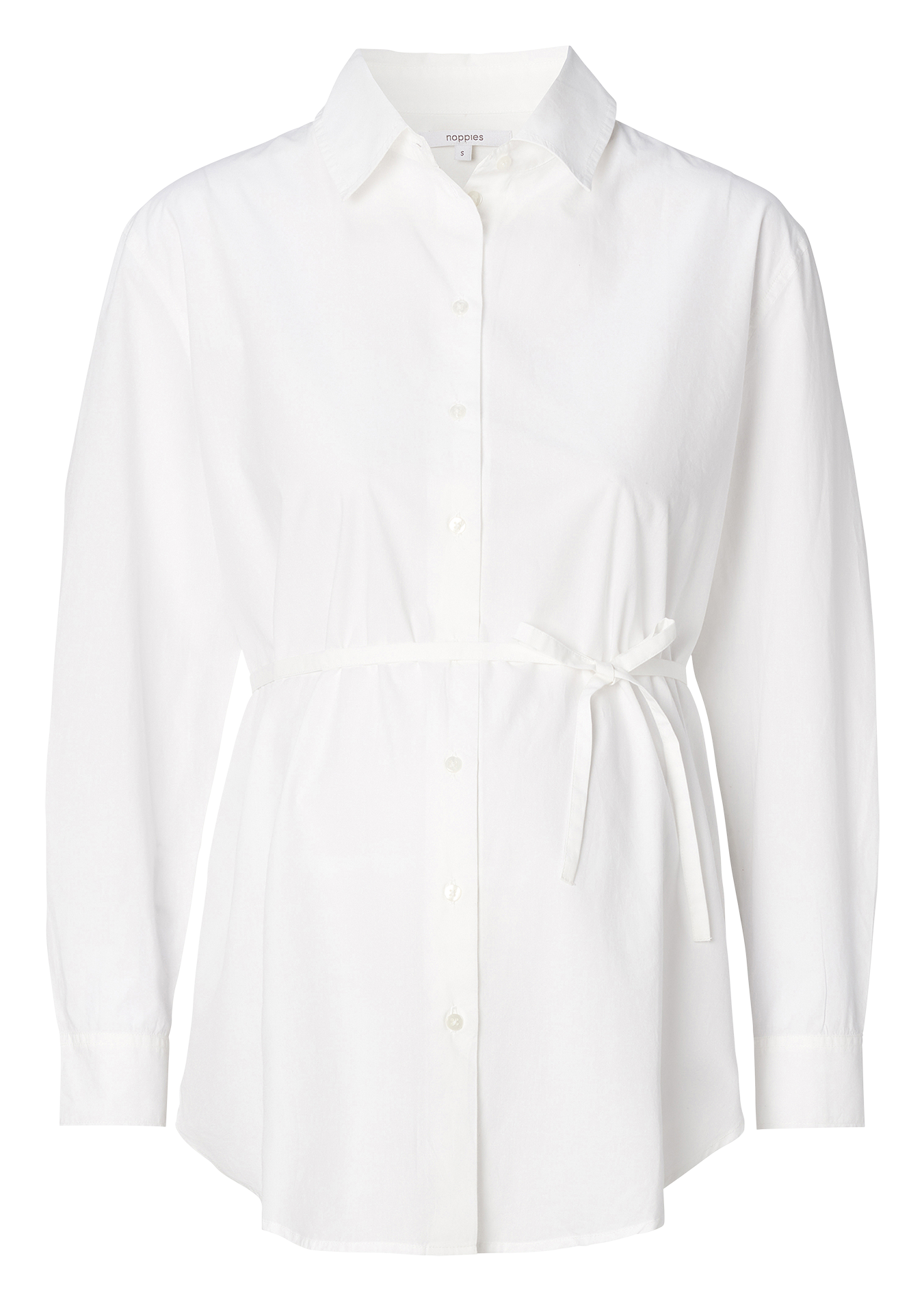 Geknöpfte Baumwollbluse NOPPIES Weiss