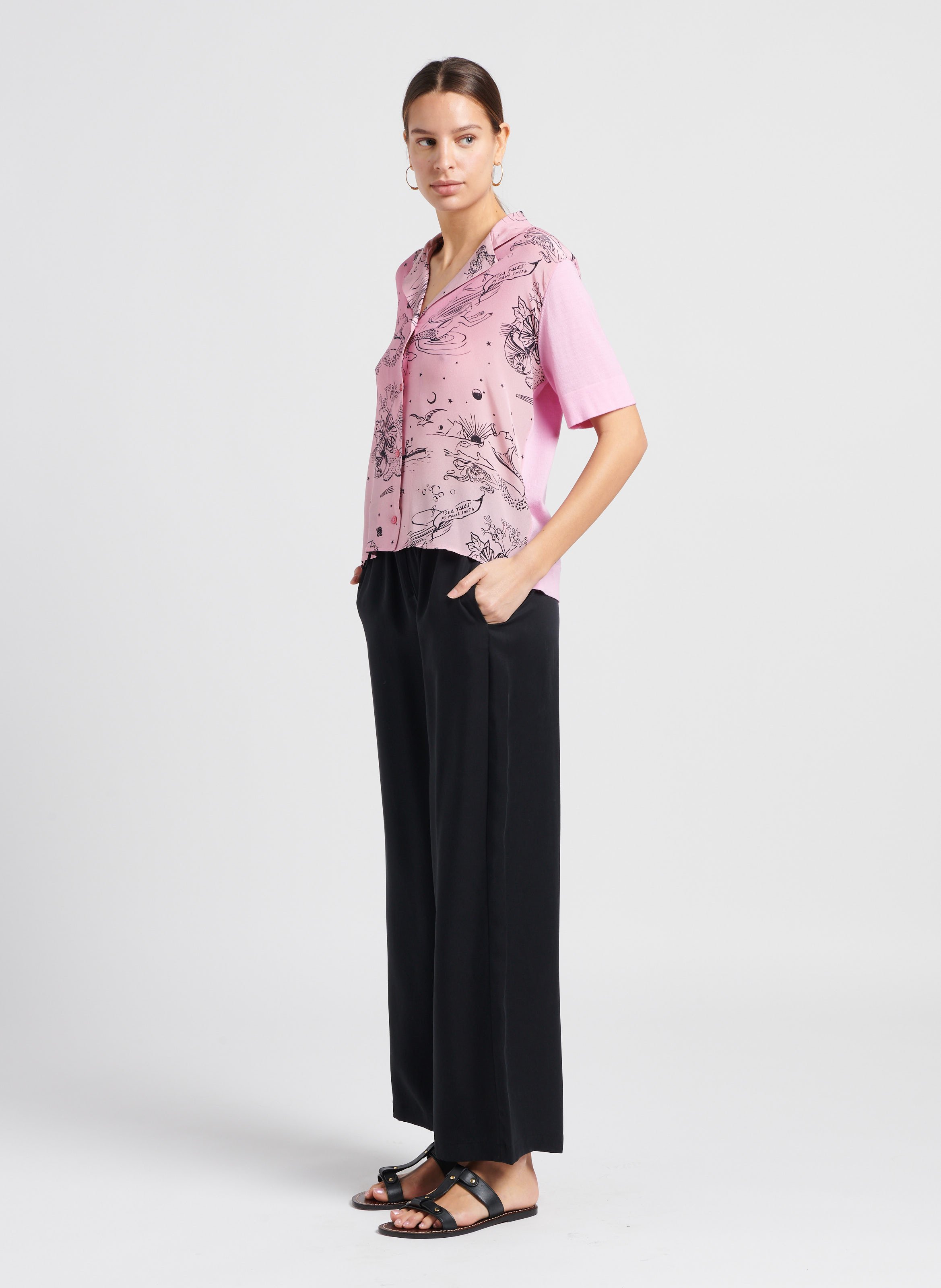 Chemise col tailleur PAUL SMITH Rose