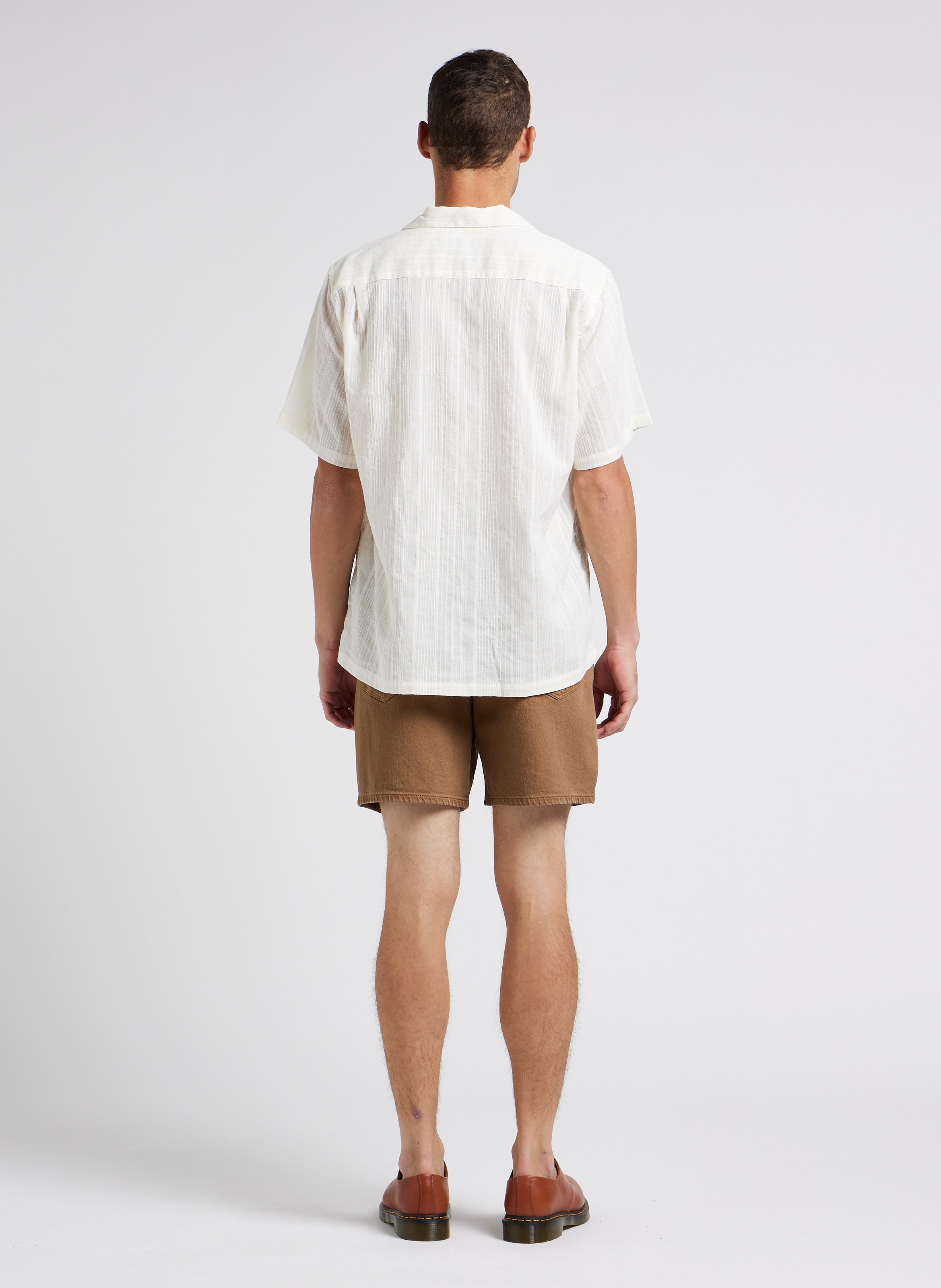 Slim-fit organic cotton shorts SELECTED Beige