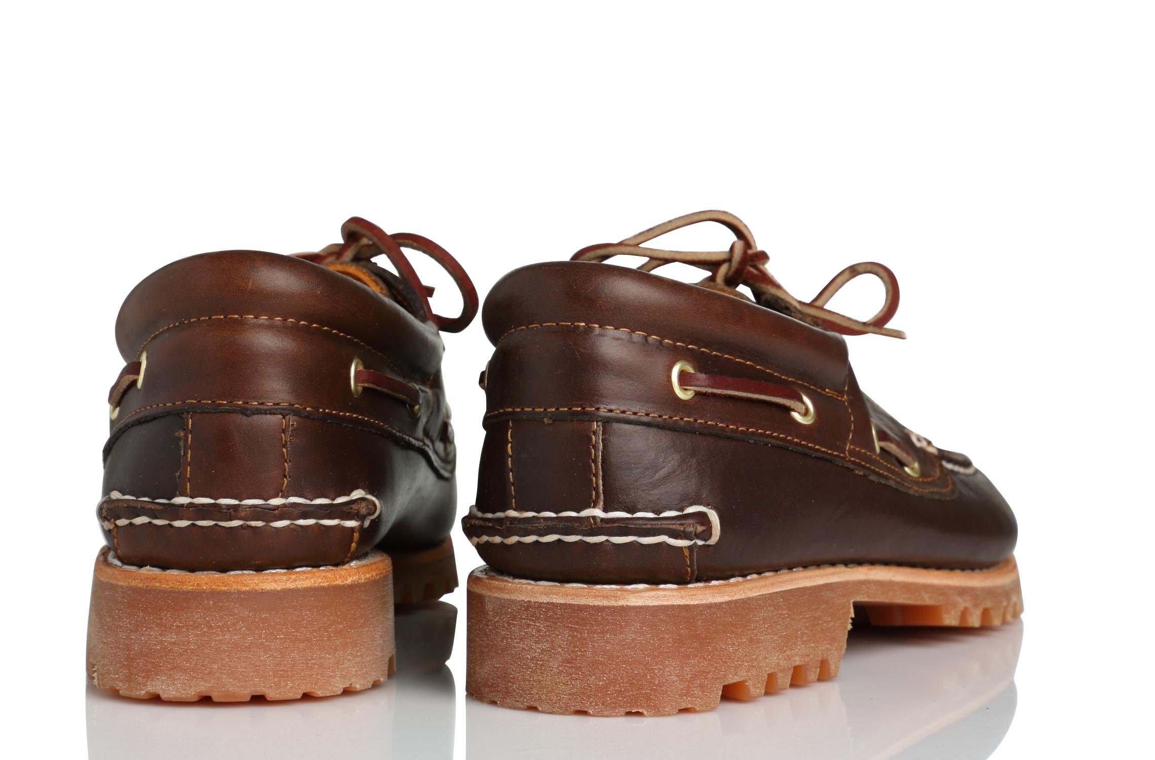 Chaussures bateau en cuir TIMBERLAND Marron