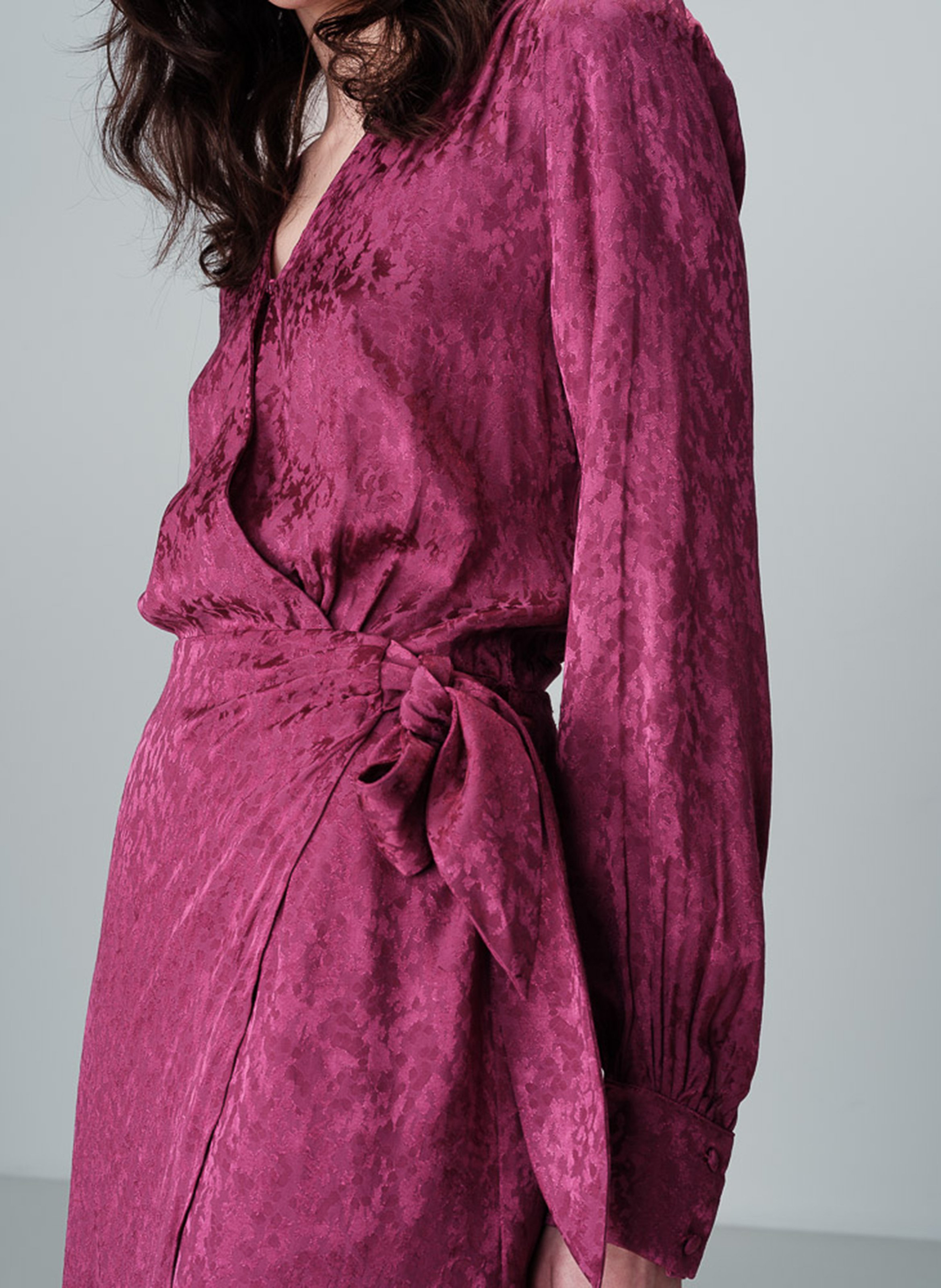 Korte jurk met overslag GRACE ET MILA Roze