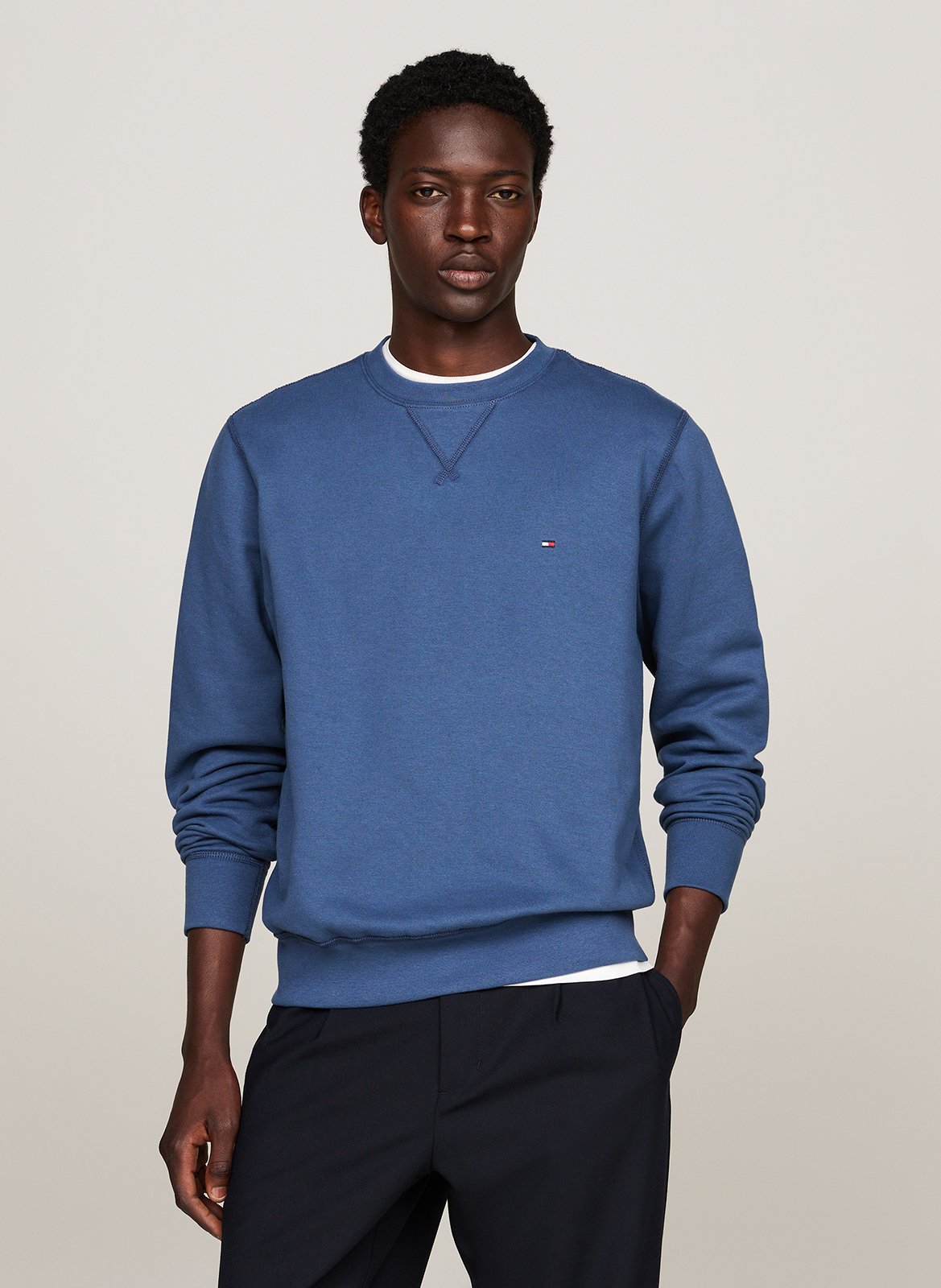 Sweatshirt Aus Baumwoll mix Aegean Sea Tommy Hilfiger Herren MW0MW37232 DBZ AEGEAN SEA Place des Tendances Deutschland