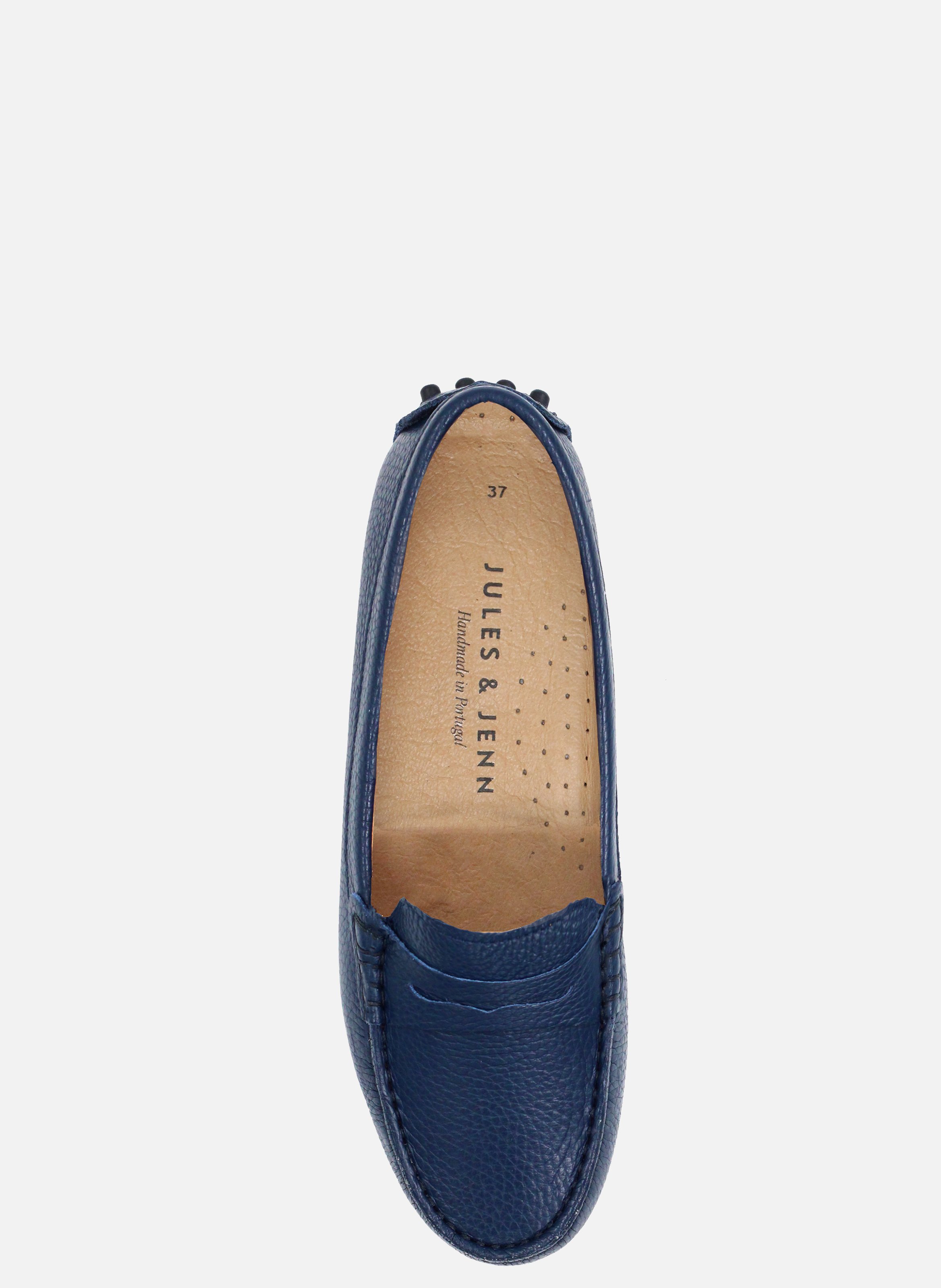 Grained leather loafers JULES & JENN Blue