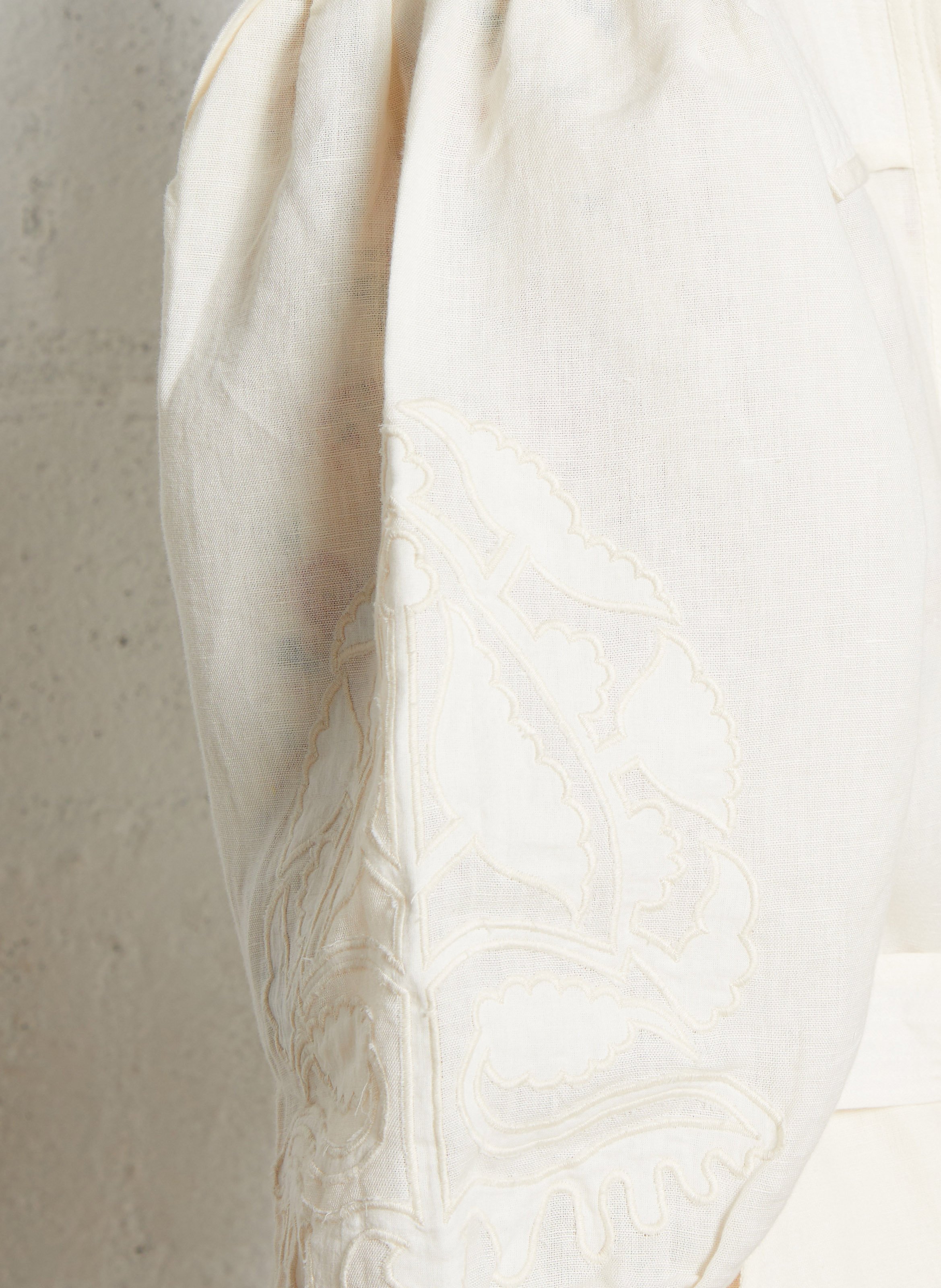 Ronde hals biologisch katoenen jumpsuit LOUISE MISHA Beige