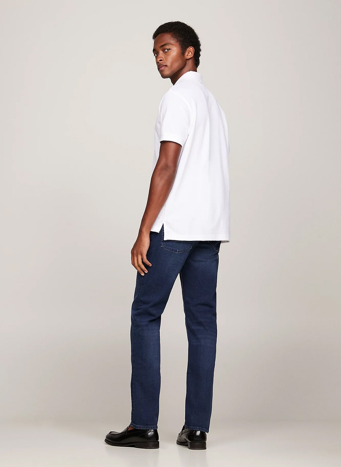 Regular-fit organic cotton-blend polo shirt TOMMY HILFIGER White