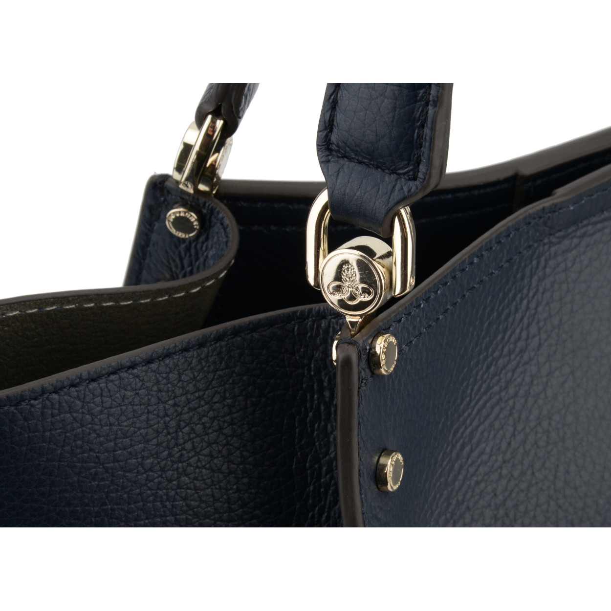 Billy L leather bag  POURCHET Blue