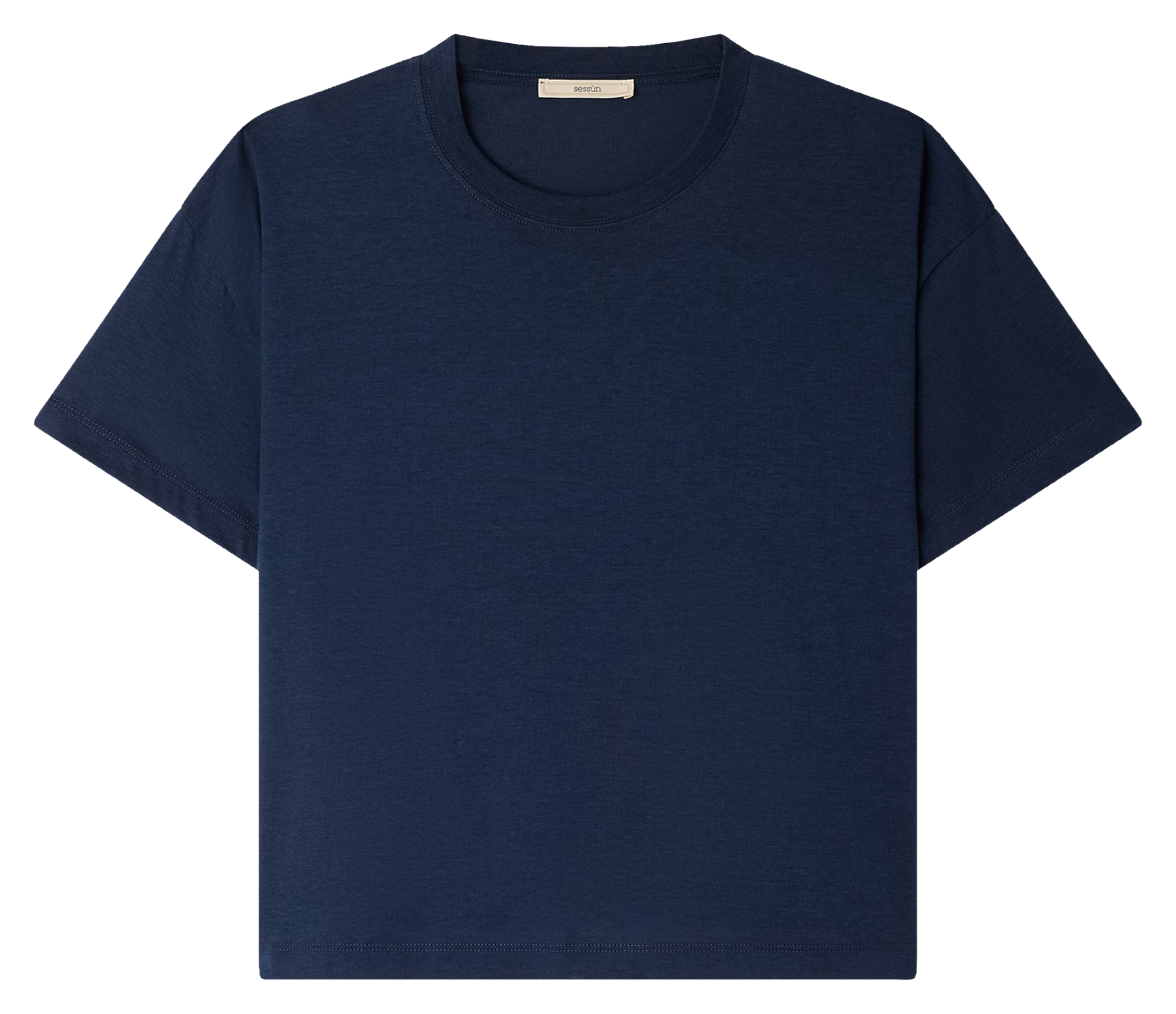 Round-neck oversized T-shirt SESSUN Blue