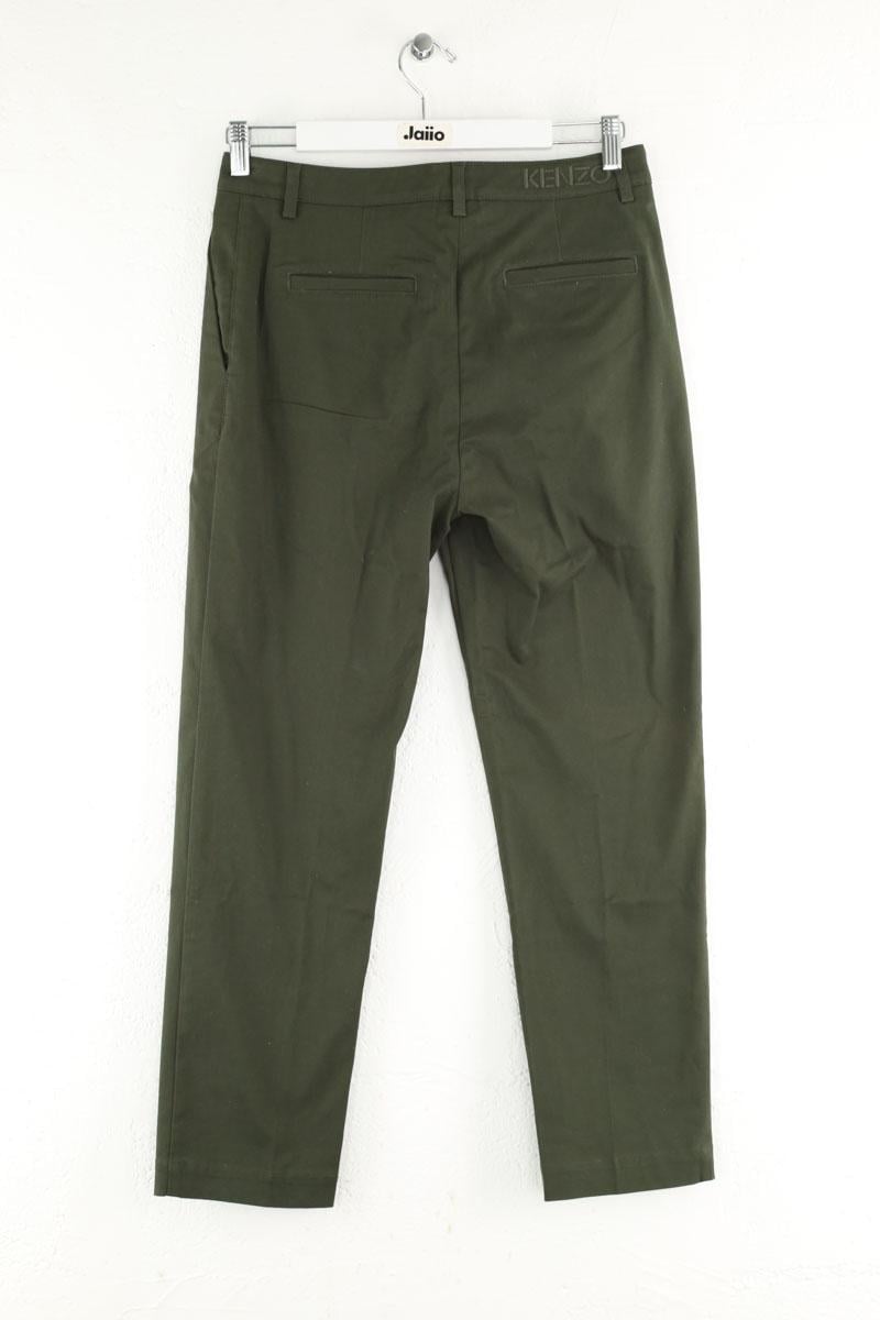 Cotton chinos KENZO - SECONDE MAIN Khaki