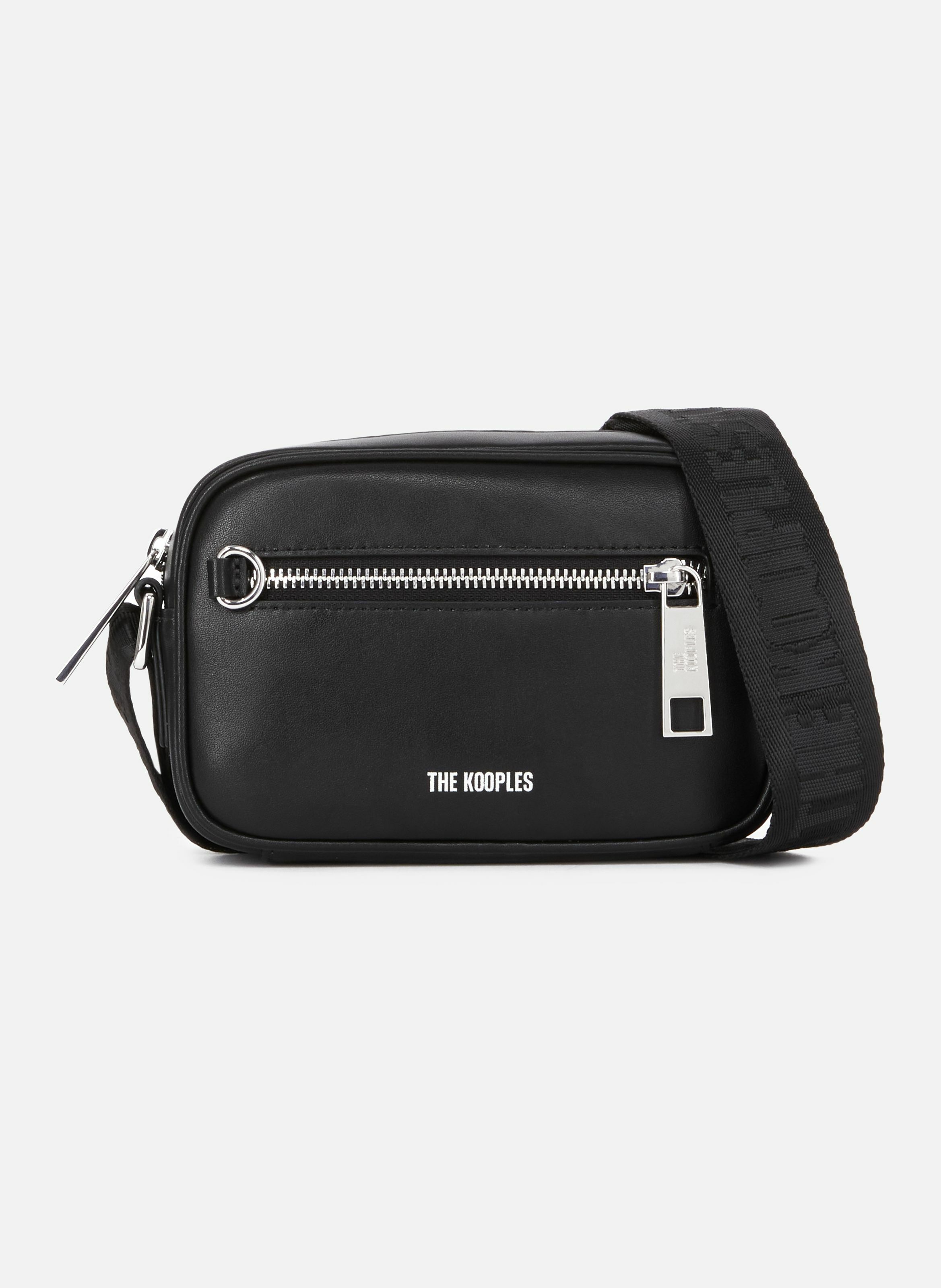 Small leather messenger bag THE KOOPLES Black