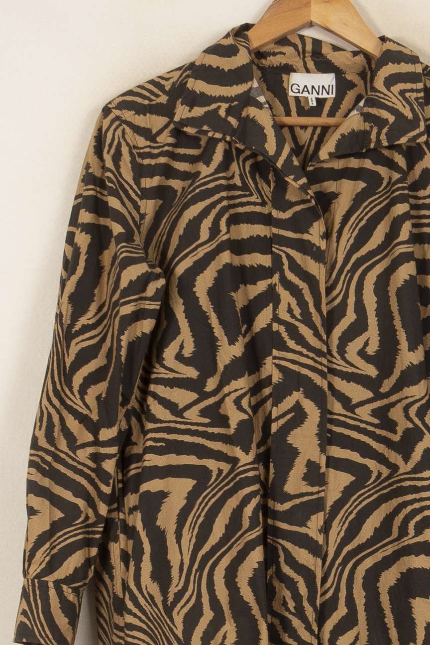 Midi dress GANNI - Seconde Main Multicolored