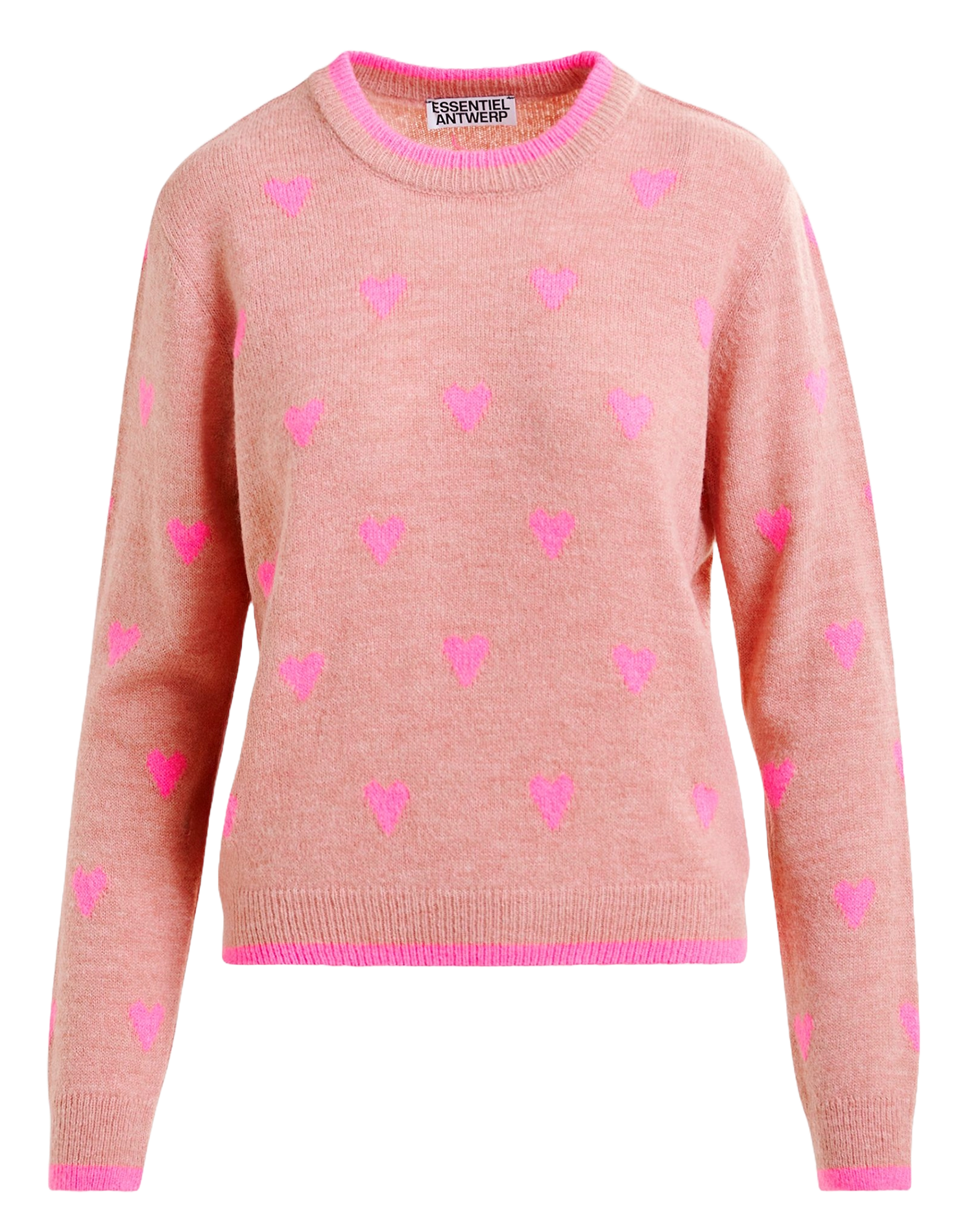Pull droit en maille ESSENTIEL ANTWERP Rose