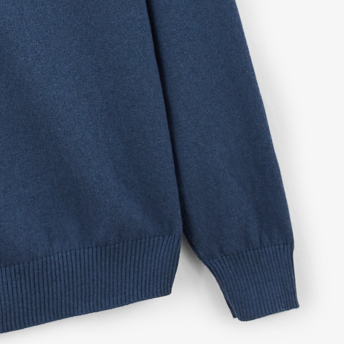 Double contrast collar sweater SERGE BLANCO Blue