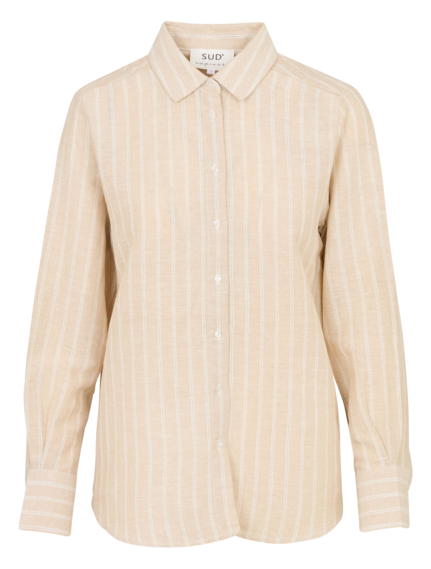 Chemise droite col classique à rayures SUD EXPRESS Blanc