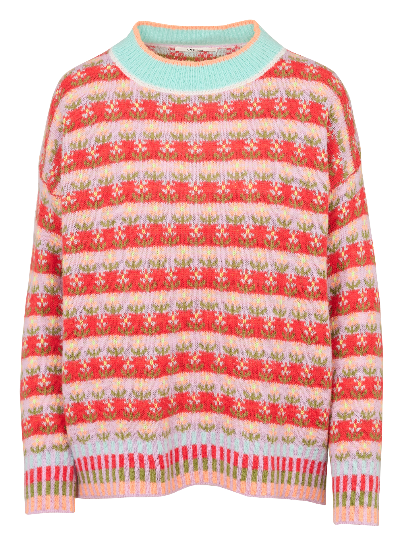 Pull oversize col rond DR BLOOM Rouge