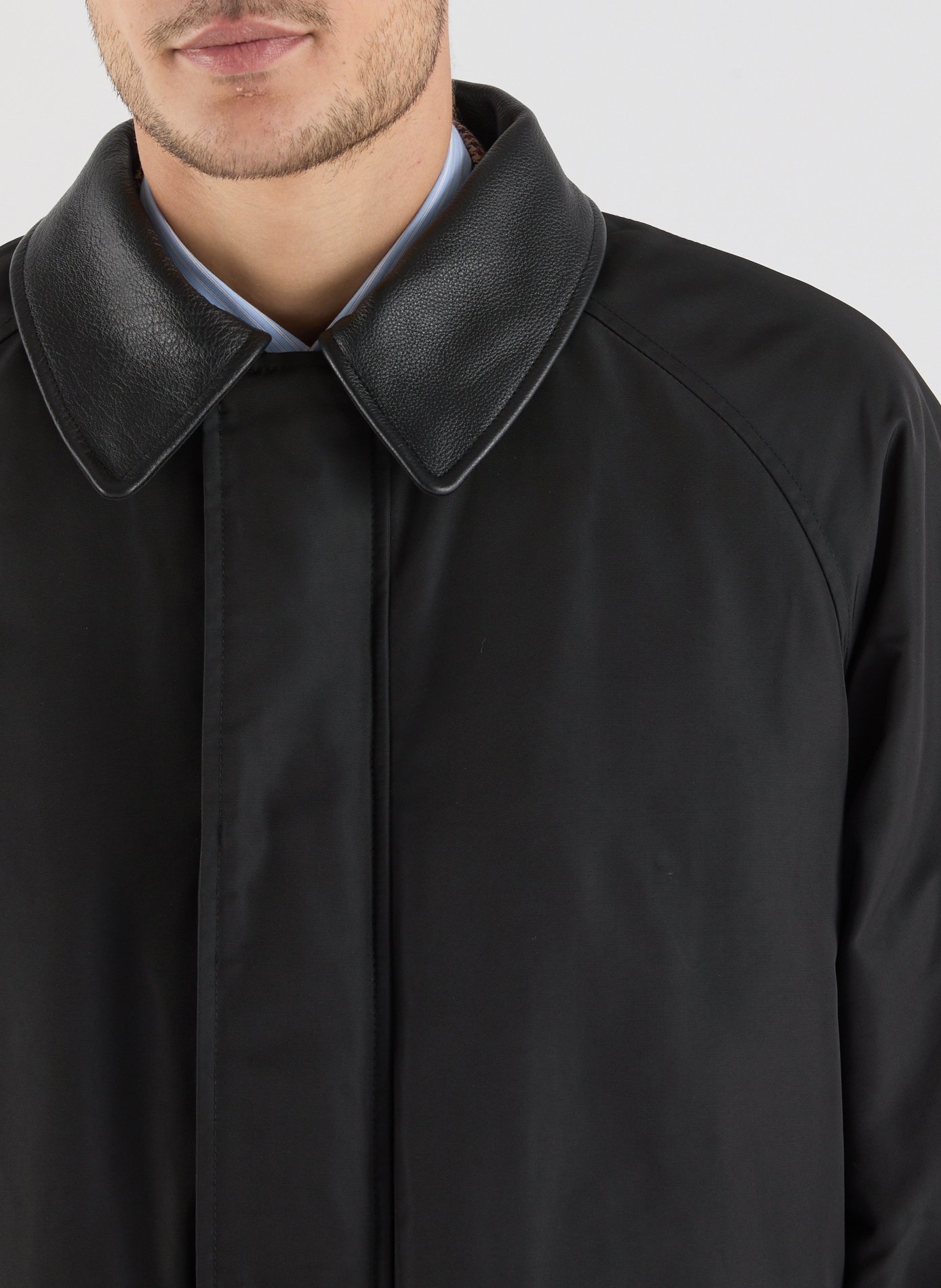 Straight-cut jacket with classic collar SAISON 1865 Black