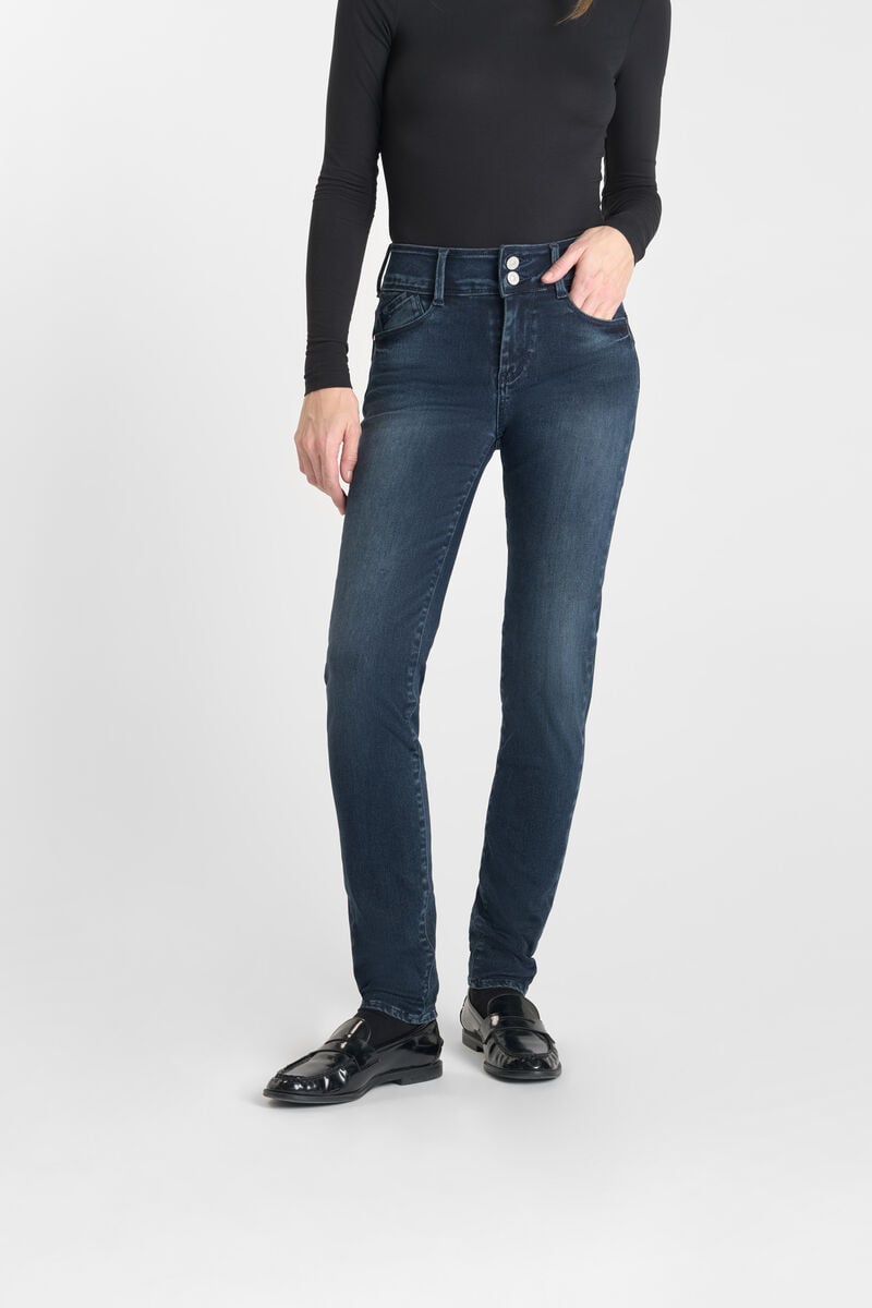 Ultra push-up slim jeans, 7/8 length LE TEMPS DES CERISES Blue