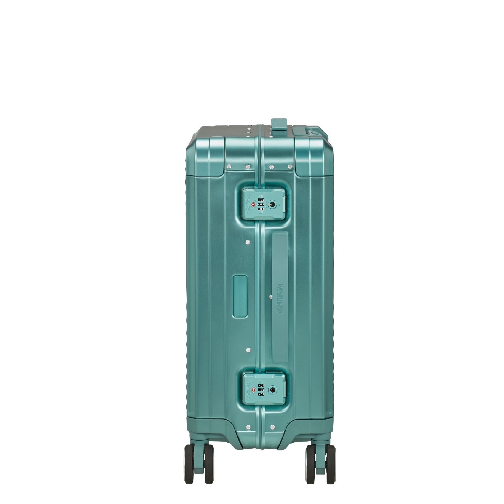 Aluminum suitcase with 4 wheels size S AMERICAN TOURISTER Blue