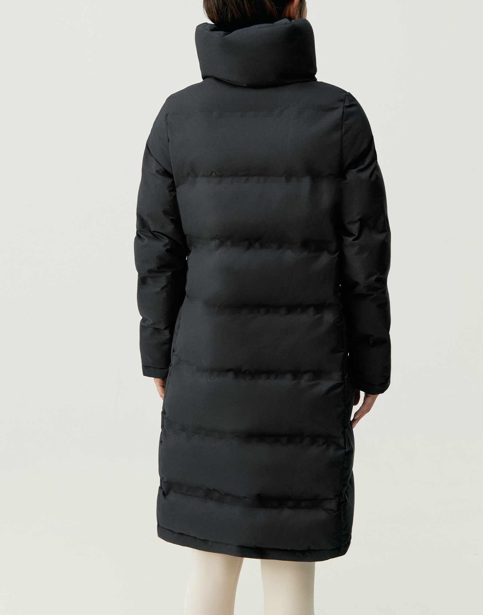 Padded waterproof winter coat BORN LIVING YOGA Black