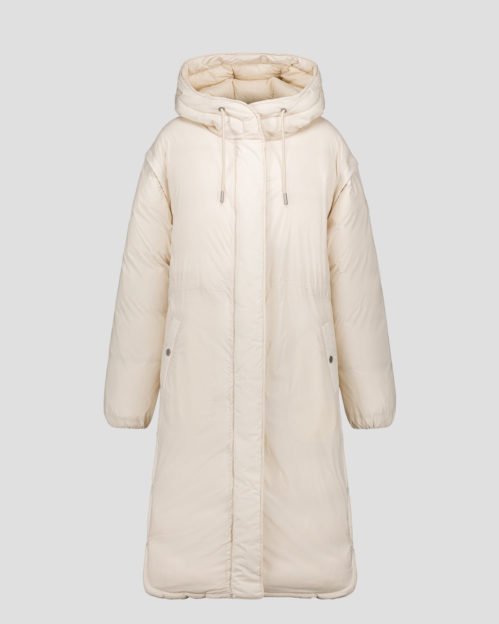 Long stretch padded coat for extreme cold - Brooke JOTT White