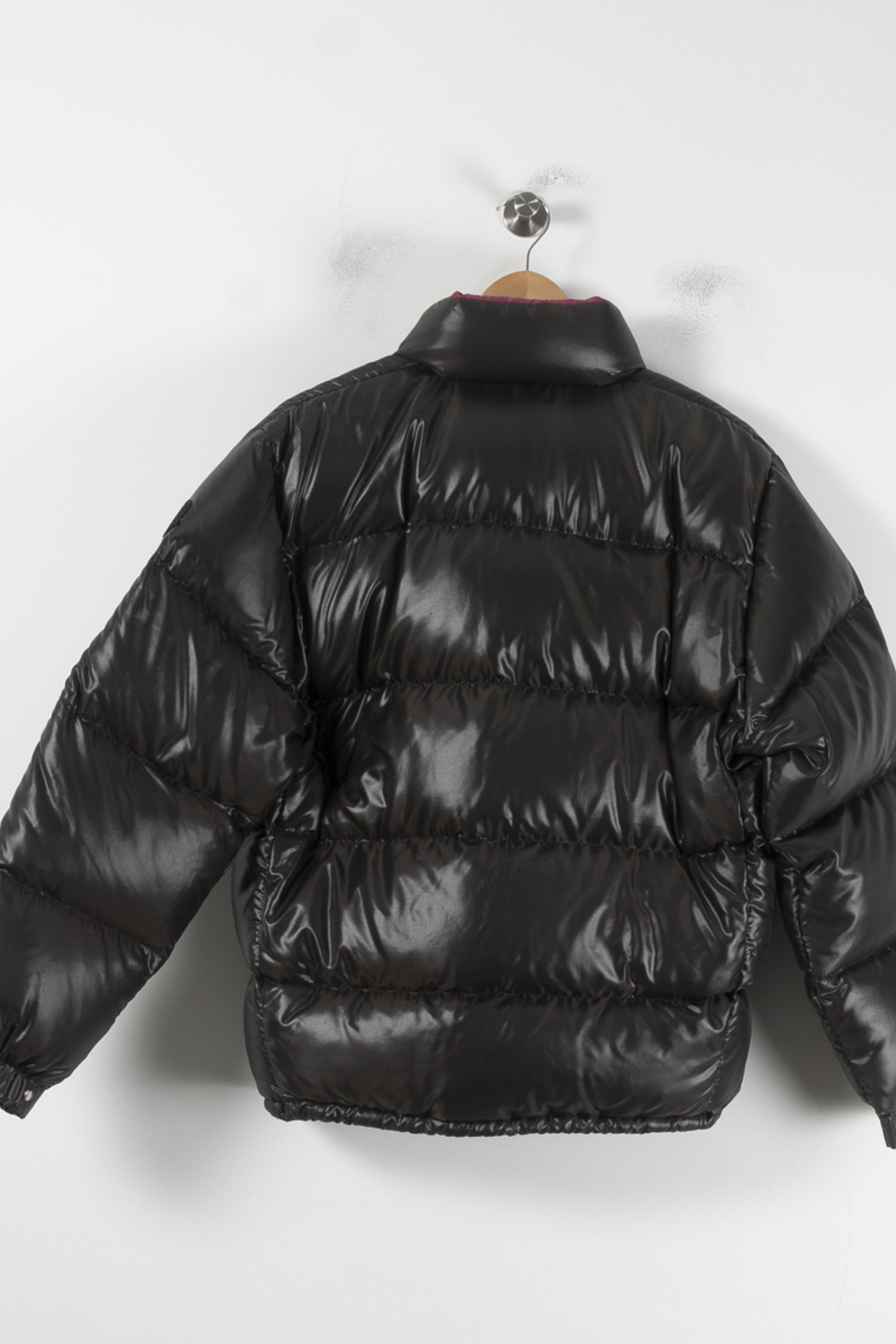 Lightweight quilted padded jacket with high neck MONCLER - Seconde Main Green