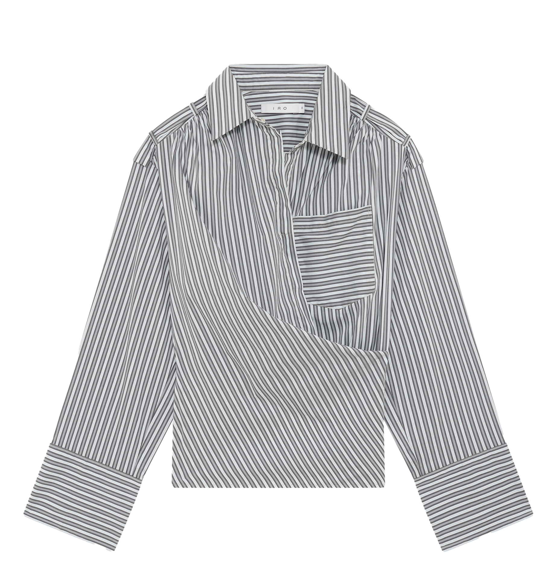 Striped fitted shirt IRO Blue