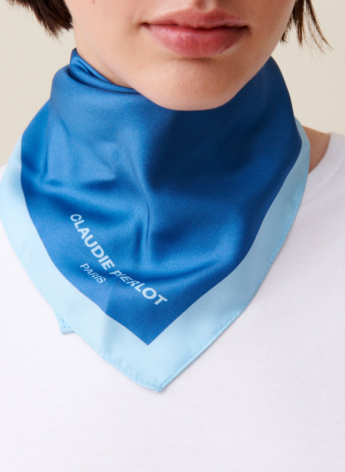 Foulard en soie CLAUDIE PIERLOT Bleu