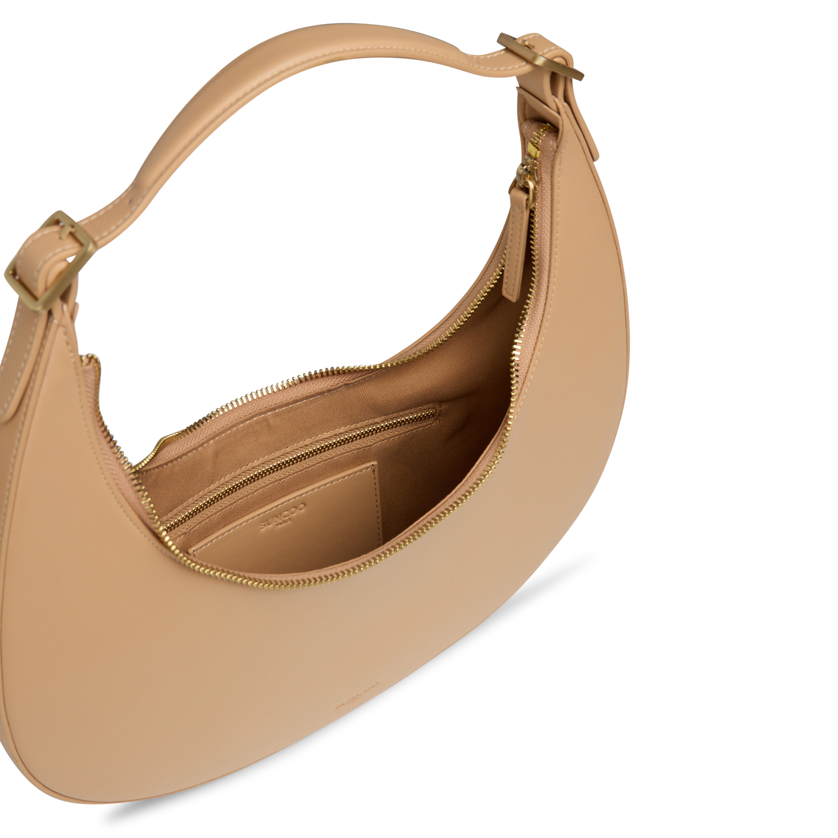 Capriccio - Hobo-Bag, aus Leder SUNCOO Beige