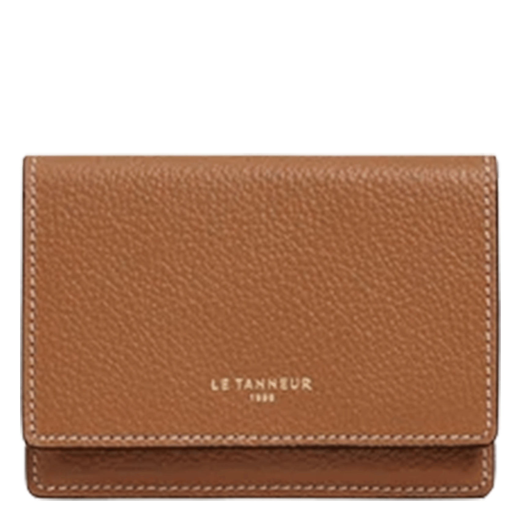 - 100 % Leder, - 6 Kartenschlitze, - 1 zentrale Tasche, - Maße: B10 x H7 cm. LE TANNEUR Braun