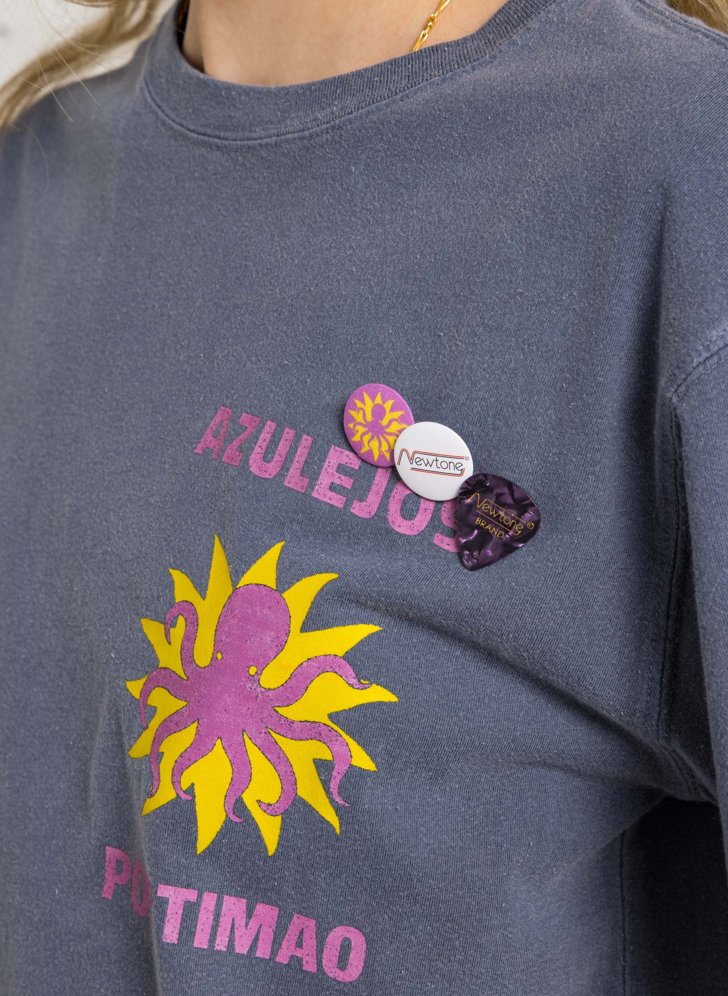 Vest met print  NEWTONE Blauw