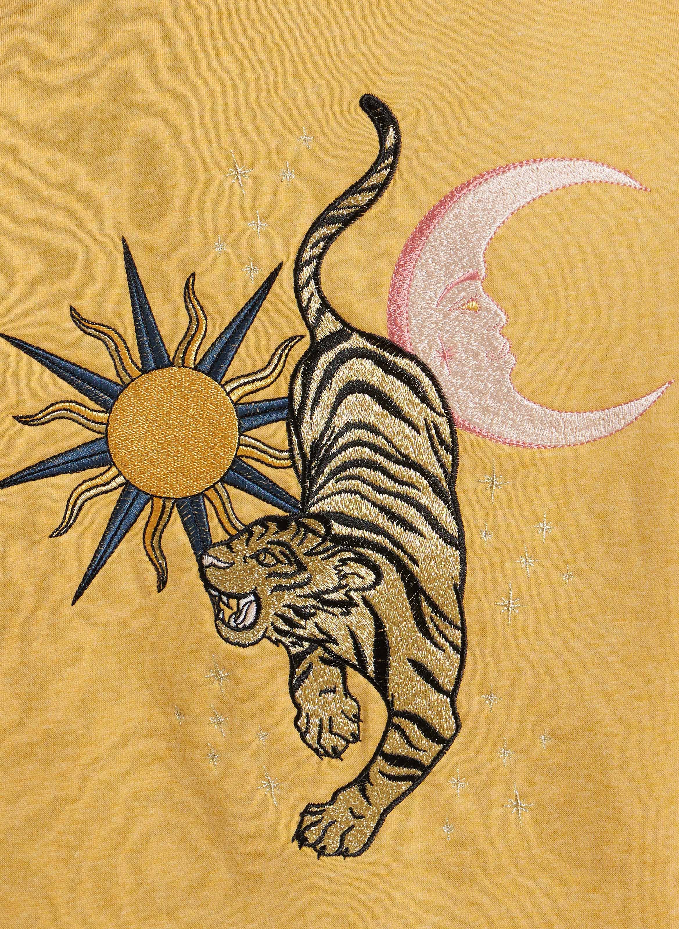 Sweat droit col rond en coton mélangé LA PETITE ETOILE Multicolore