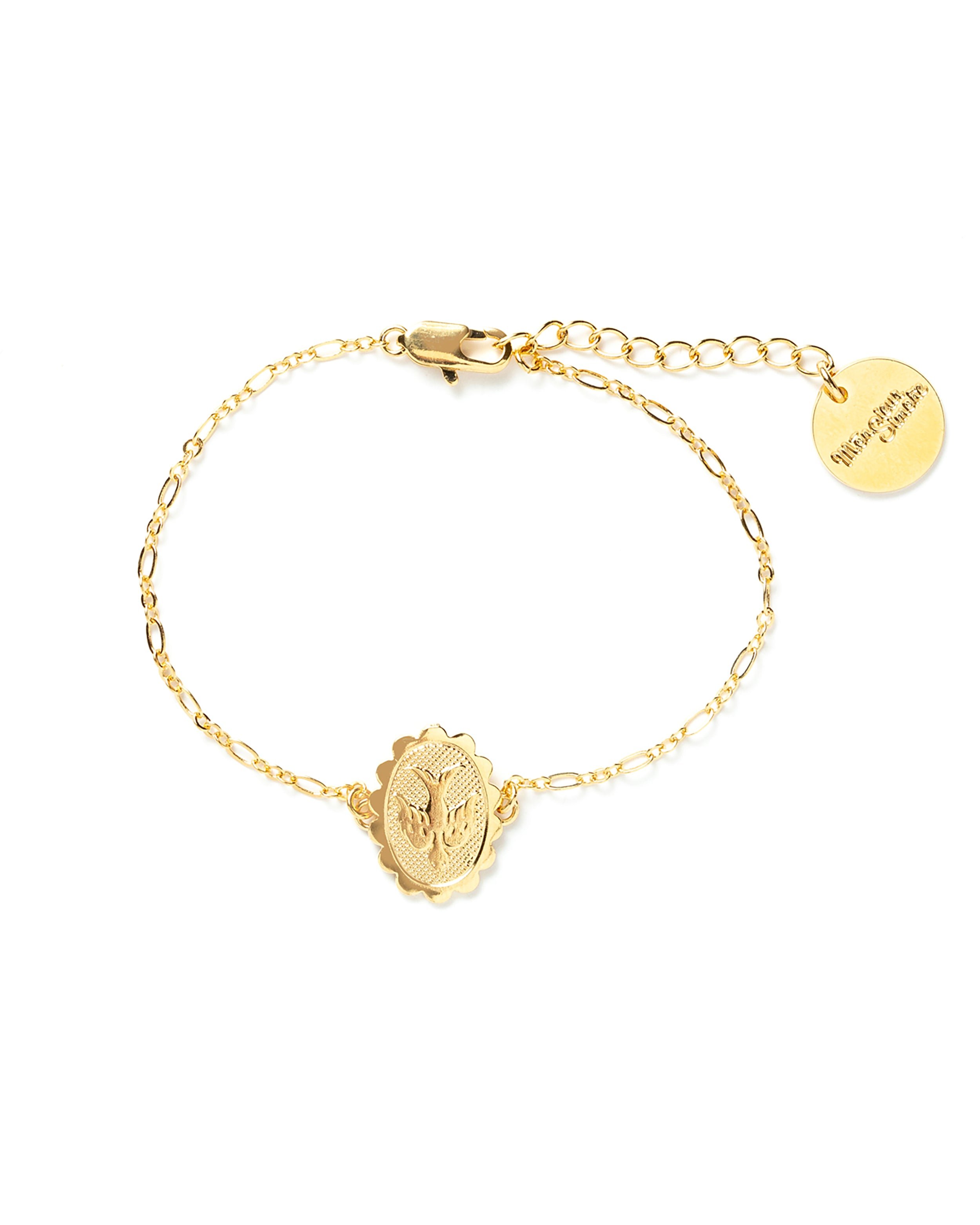 Gold-plated dove bracelet MONSIEUR SIMONE